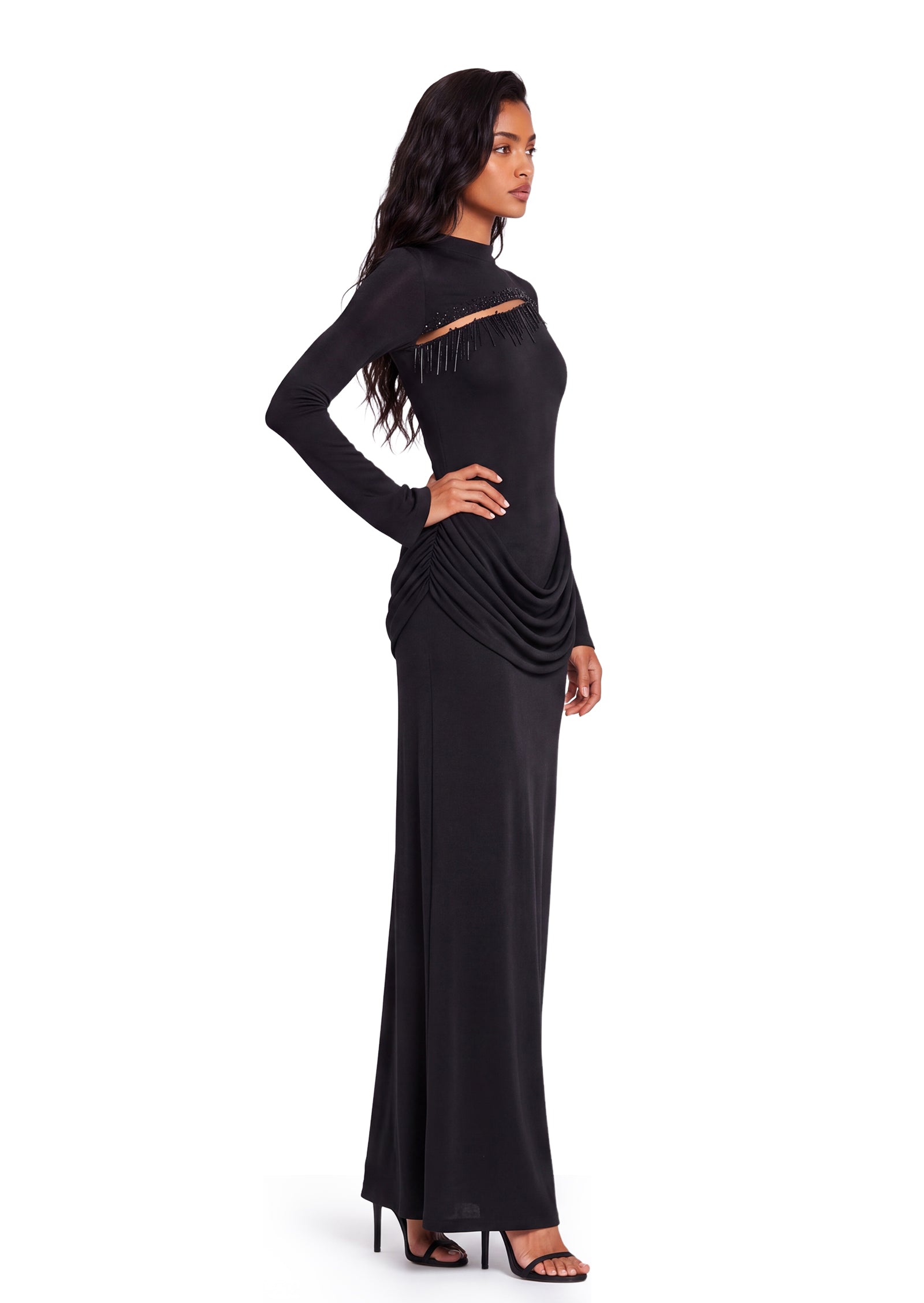 Bedros Jersey Maxi Dress In Black