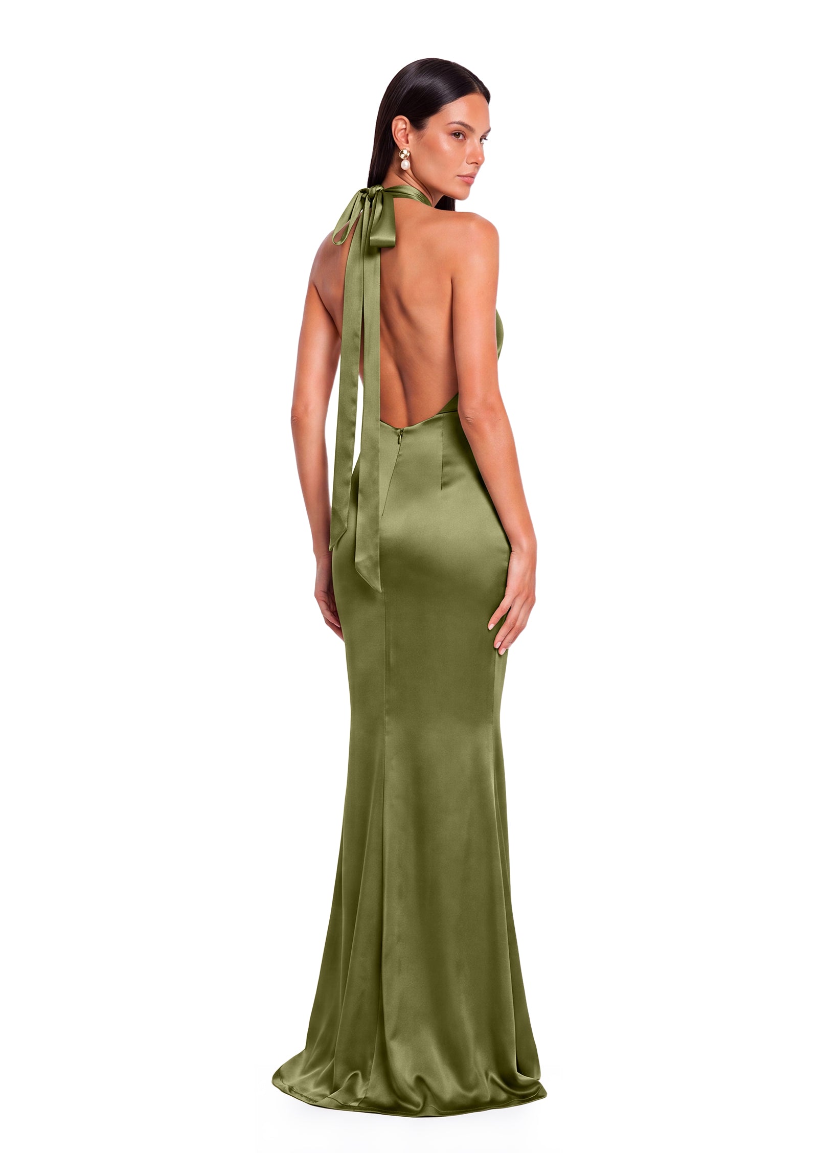Midikleid in A-Linie mit Blumenmuster und Laternenärmeln