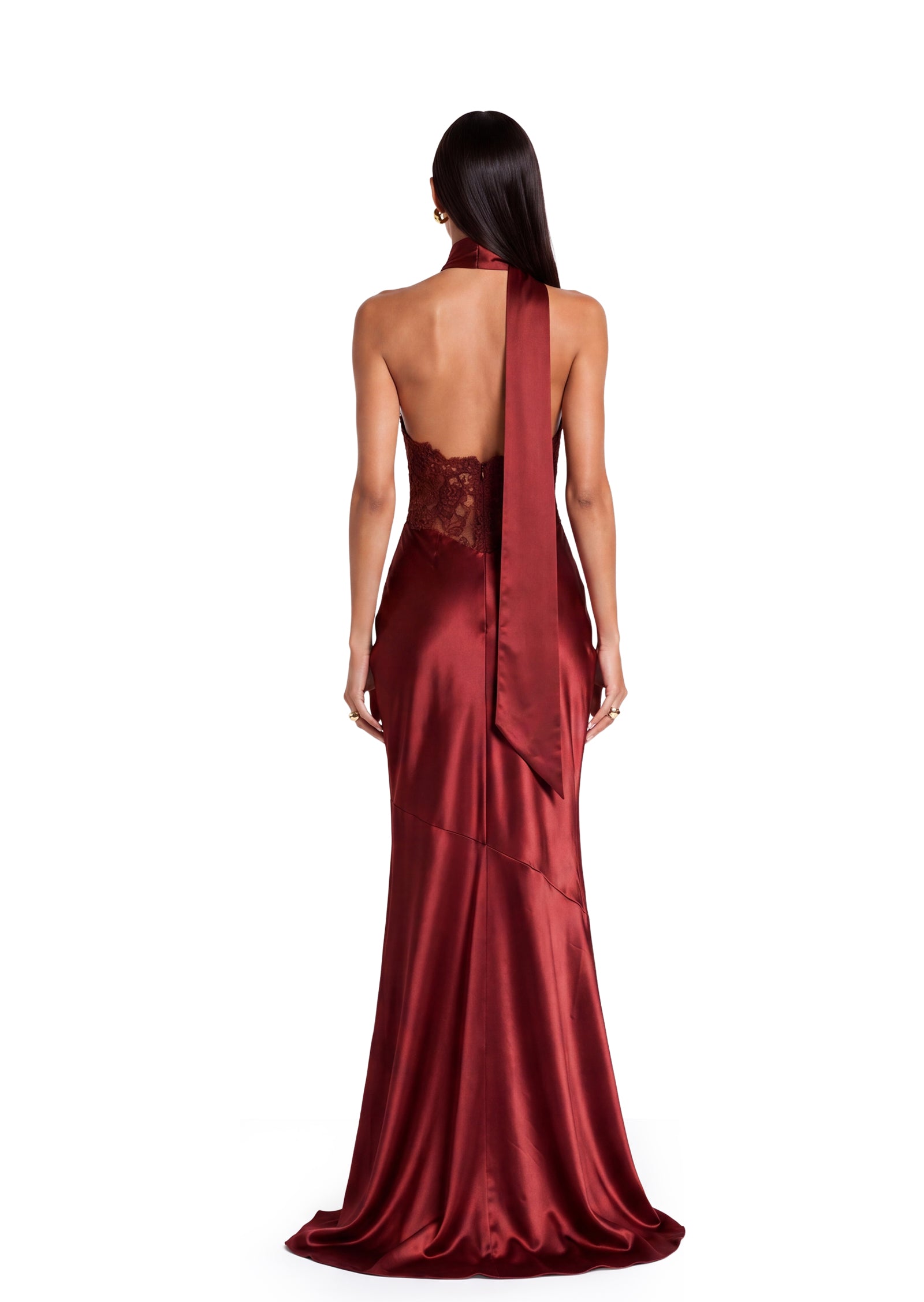 Midikleid in A-Linie mit Blumenmuster und Laternenärmeln