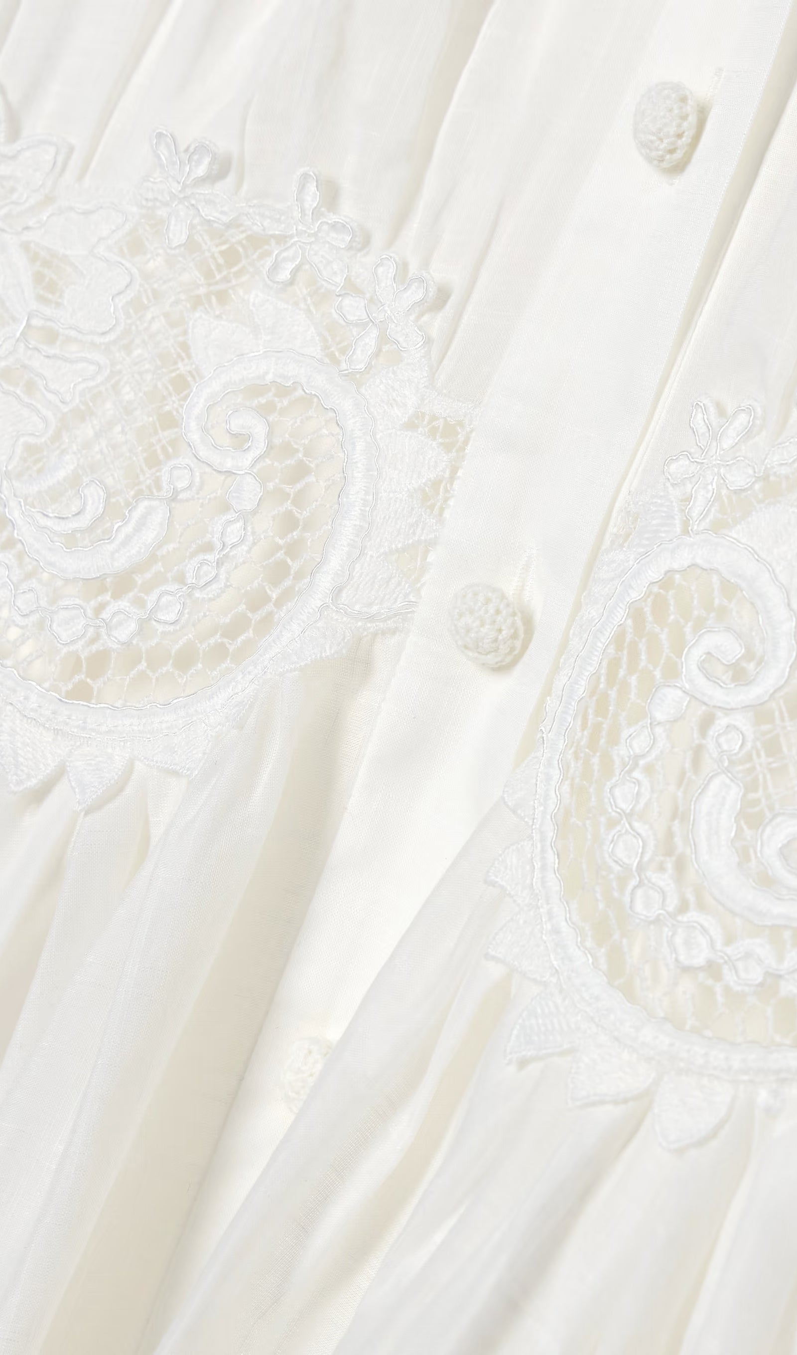 Midikleid in A-Linie mit Blumenmuster und Laternenärmeln
