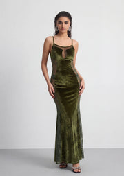 Midikleid in A-Linie mit Blumenmuster und Laternenärmeln