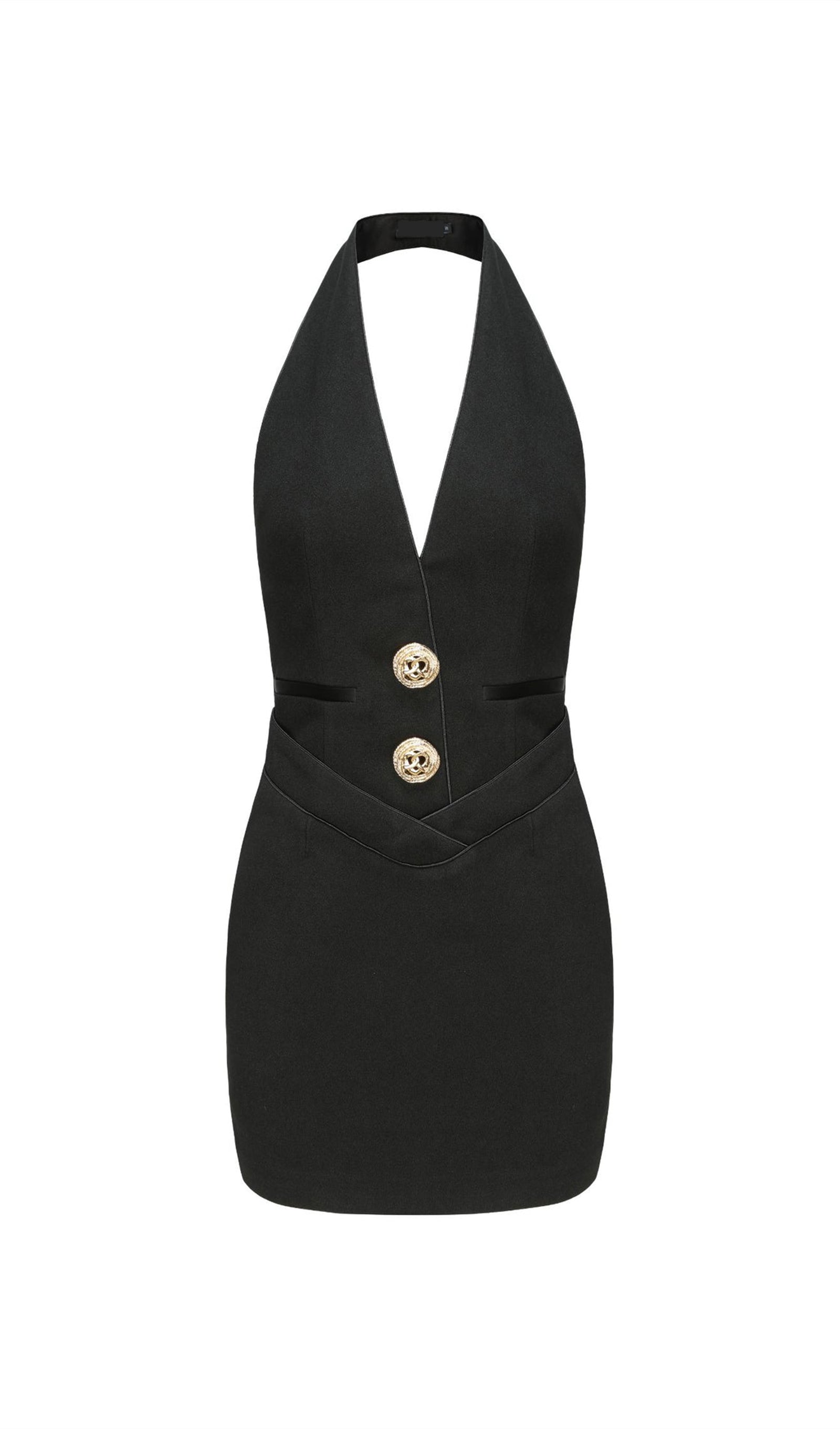 فستان قصير أحمر بدون حمالات مع فيونكة 