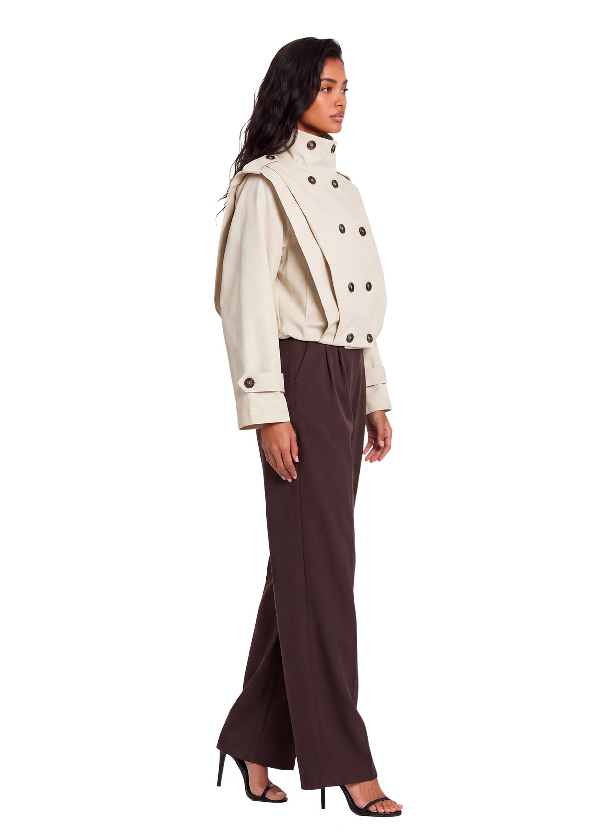 Yetta Detachable Sleeve Jacket