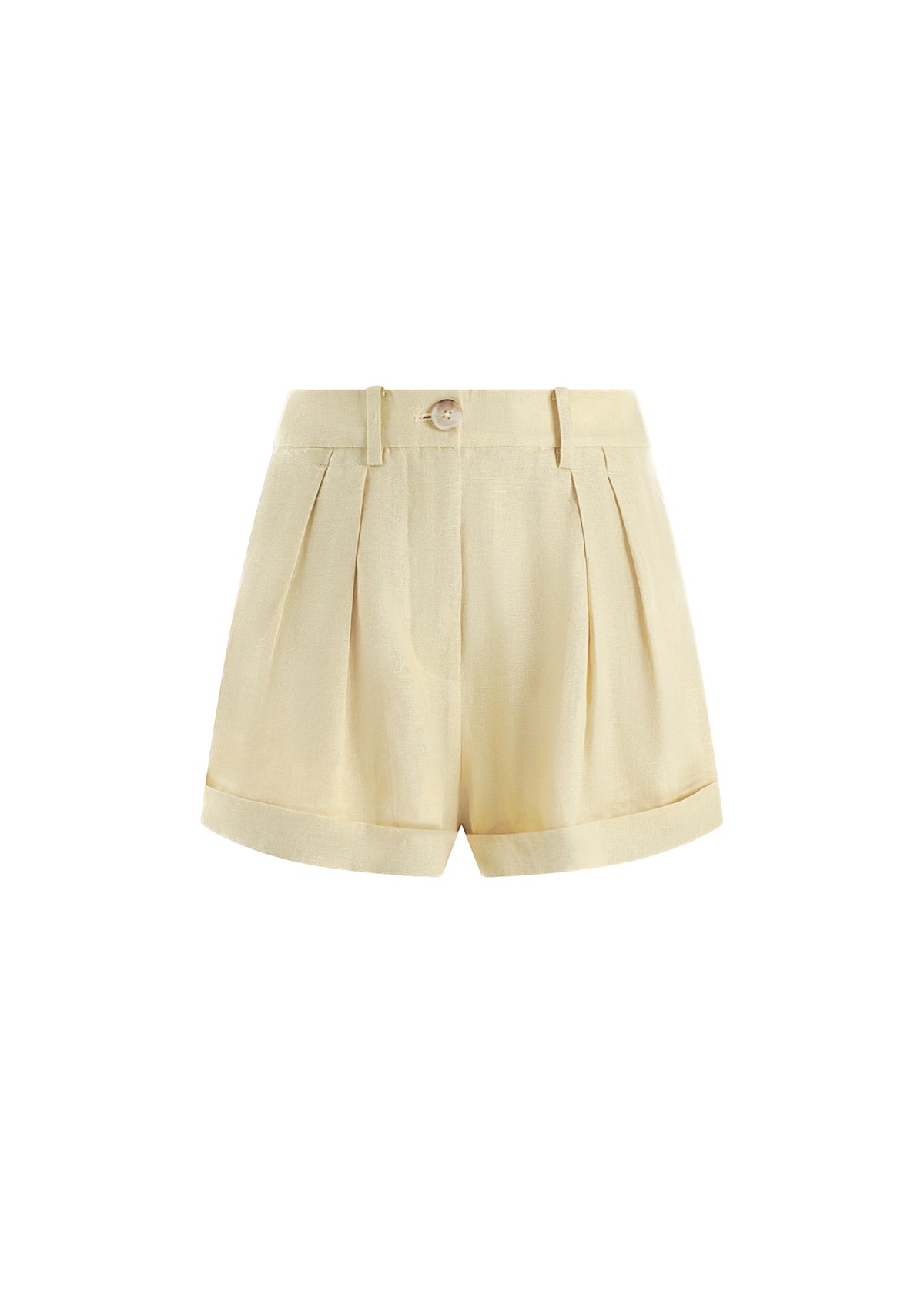 Aalam Long Sleeve Top & Shorts Set In Yellow