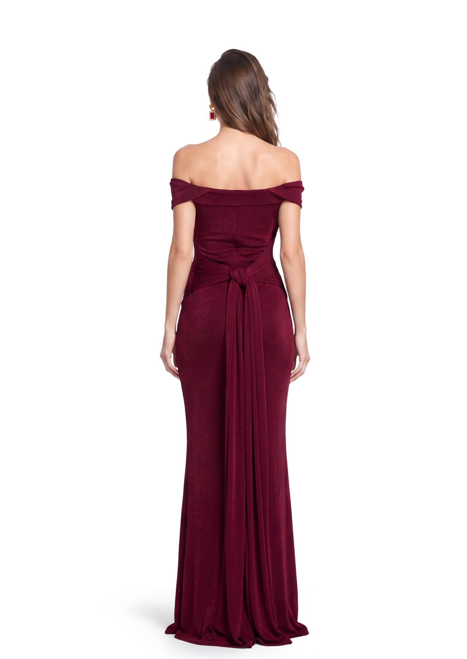 Midikleid in A-Linie mit Blumenmuster und Laternenärmeln