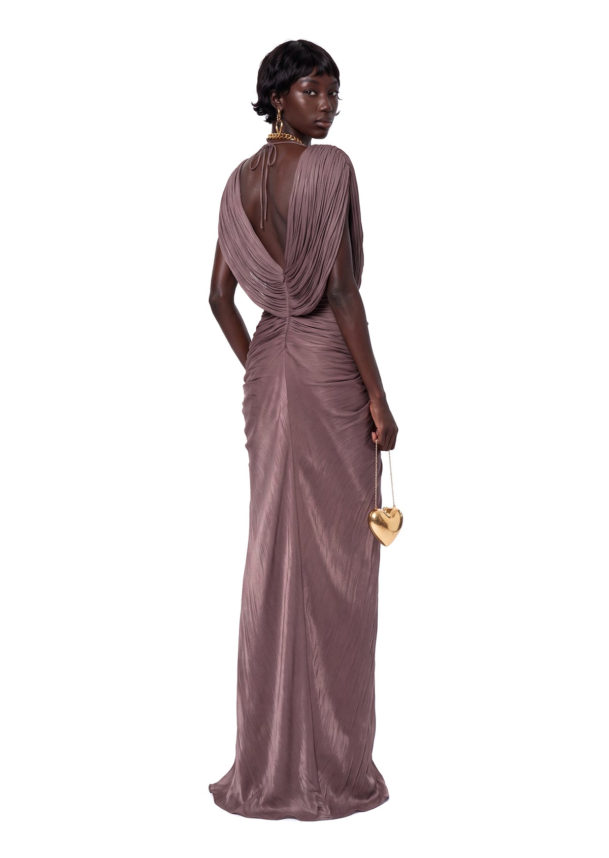 Midikleid in A-Linie mit Blumenmuster und Laternenärmeln