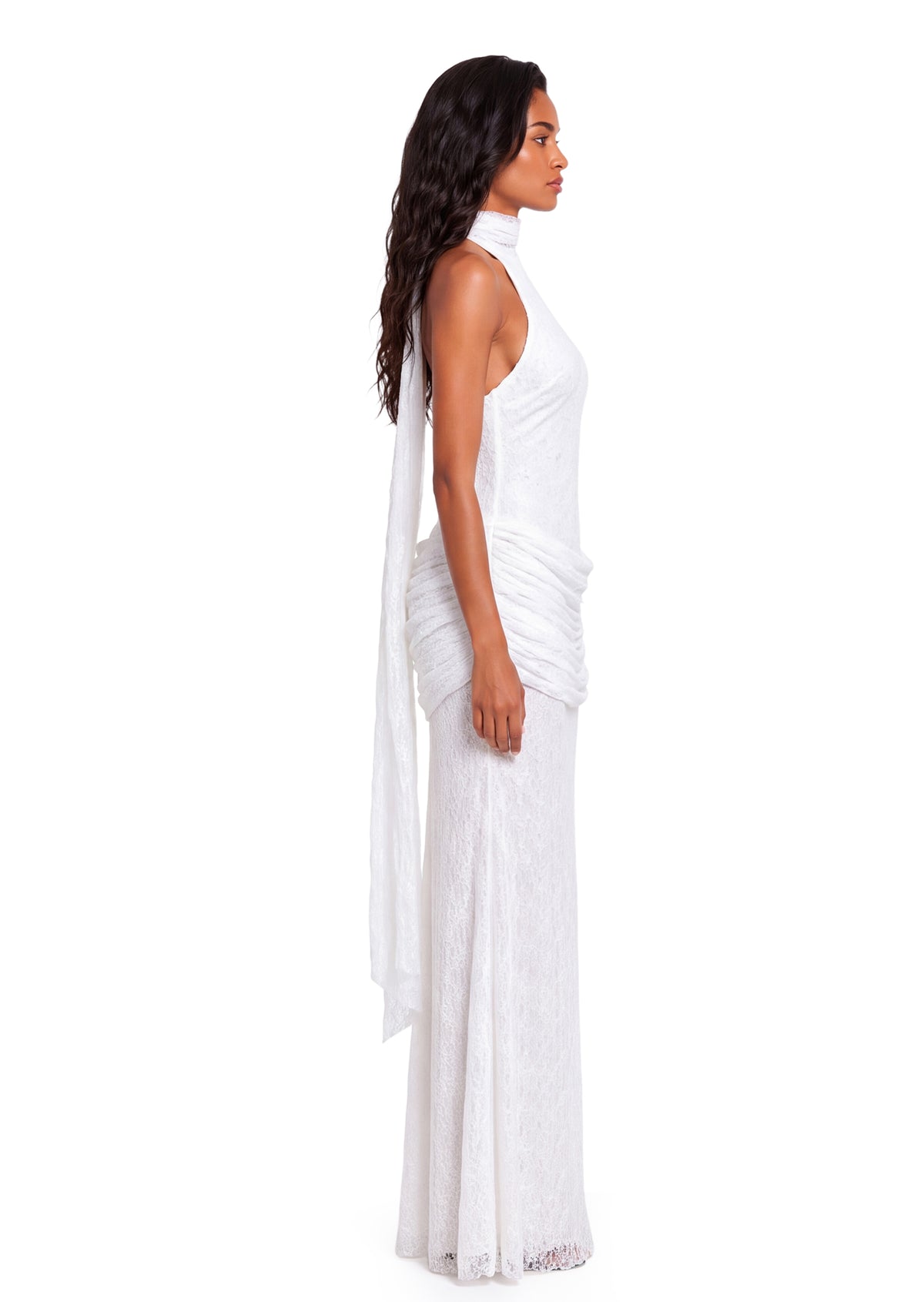 Ealdwulf Lace Open Back Maxi Dress