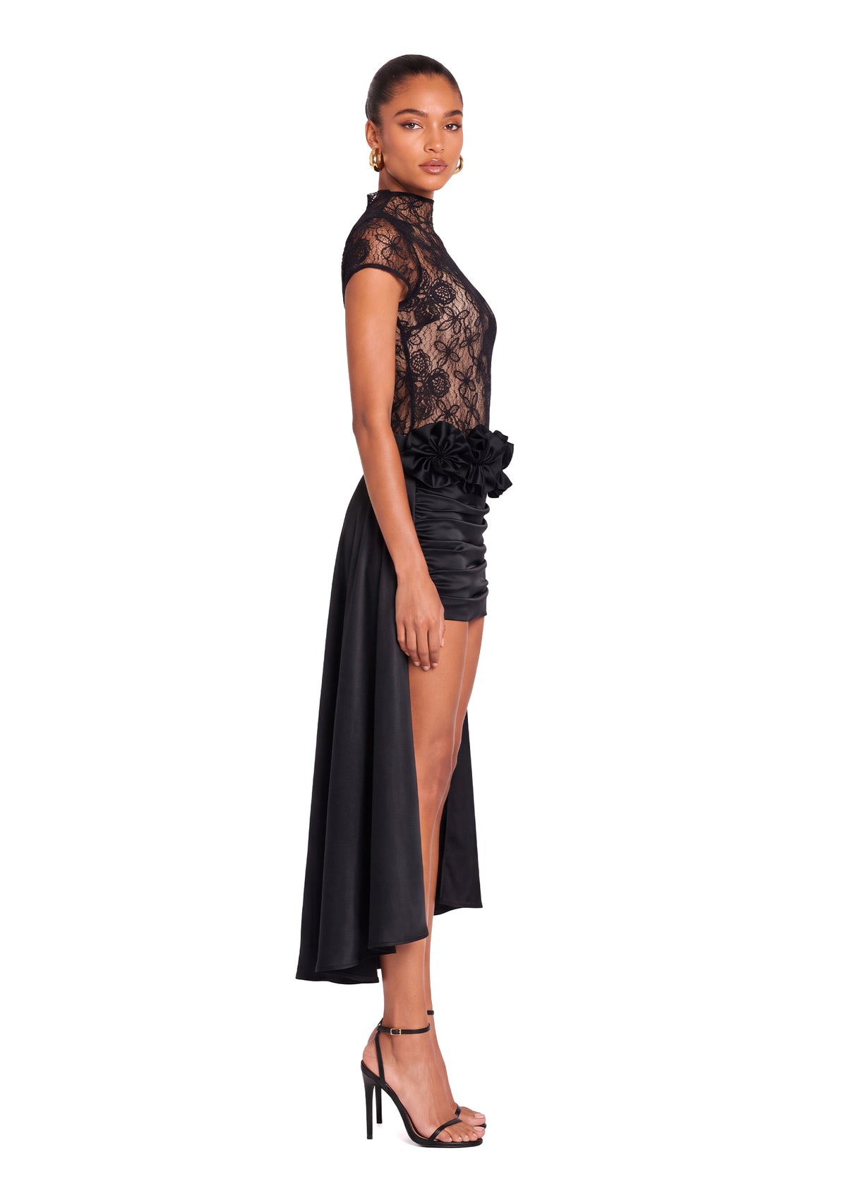 Yana Short Sleeve Lace Mini Dress