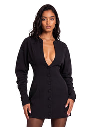 Easter Long Sleeve Blazer Mini Dress