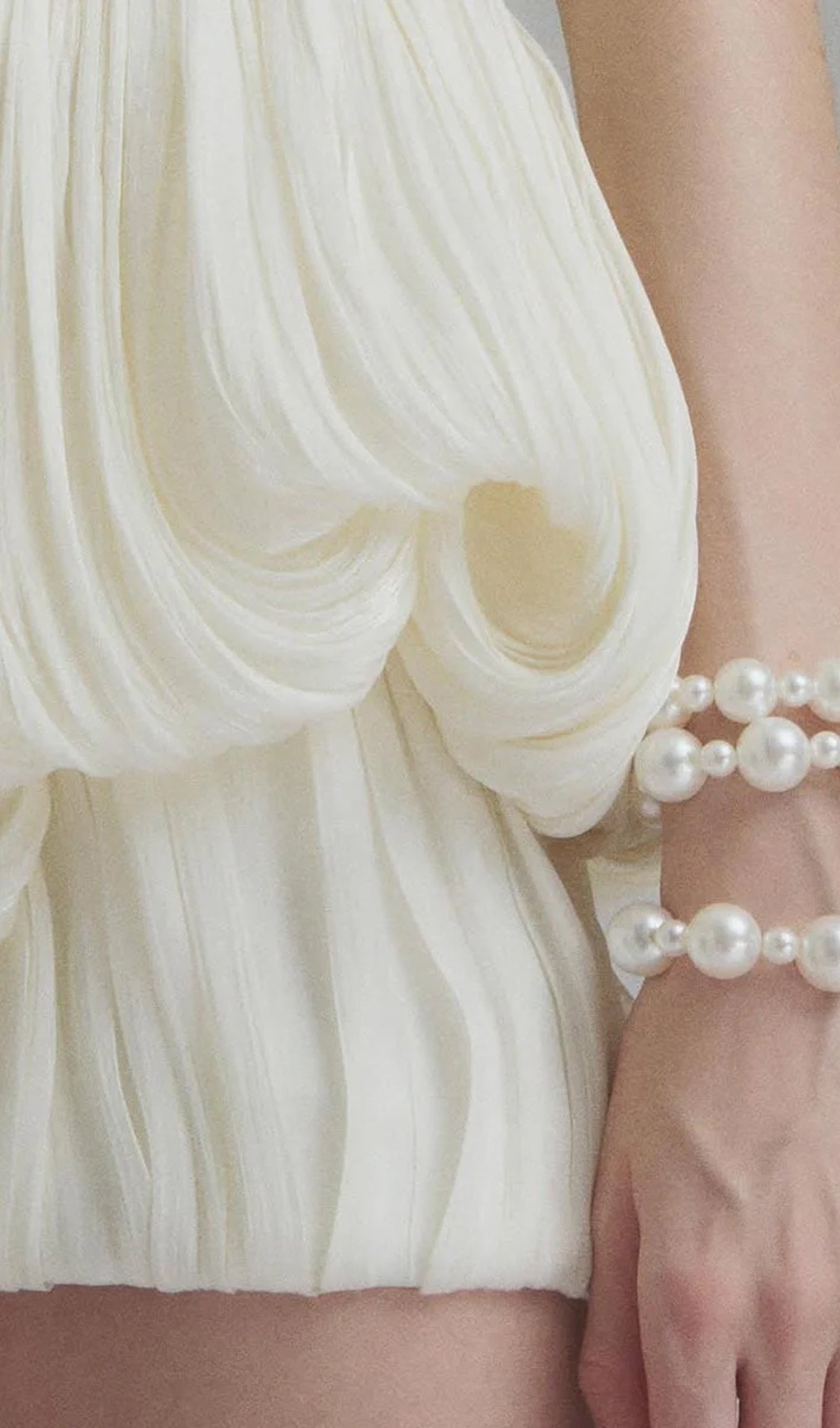 Midikleid in A-Linie mit Blumenmuster und Laternenärmeln