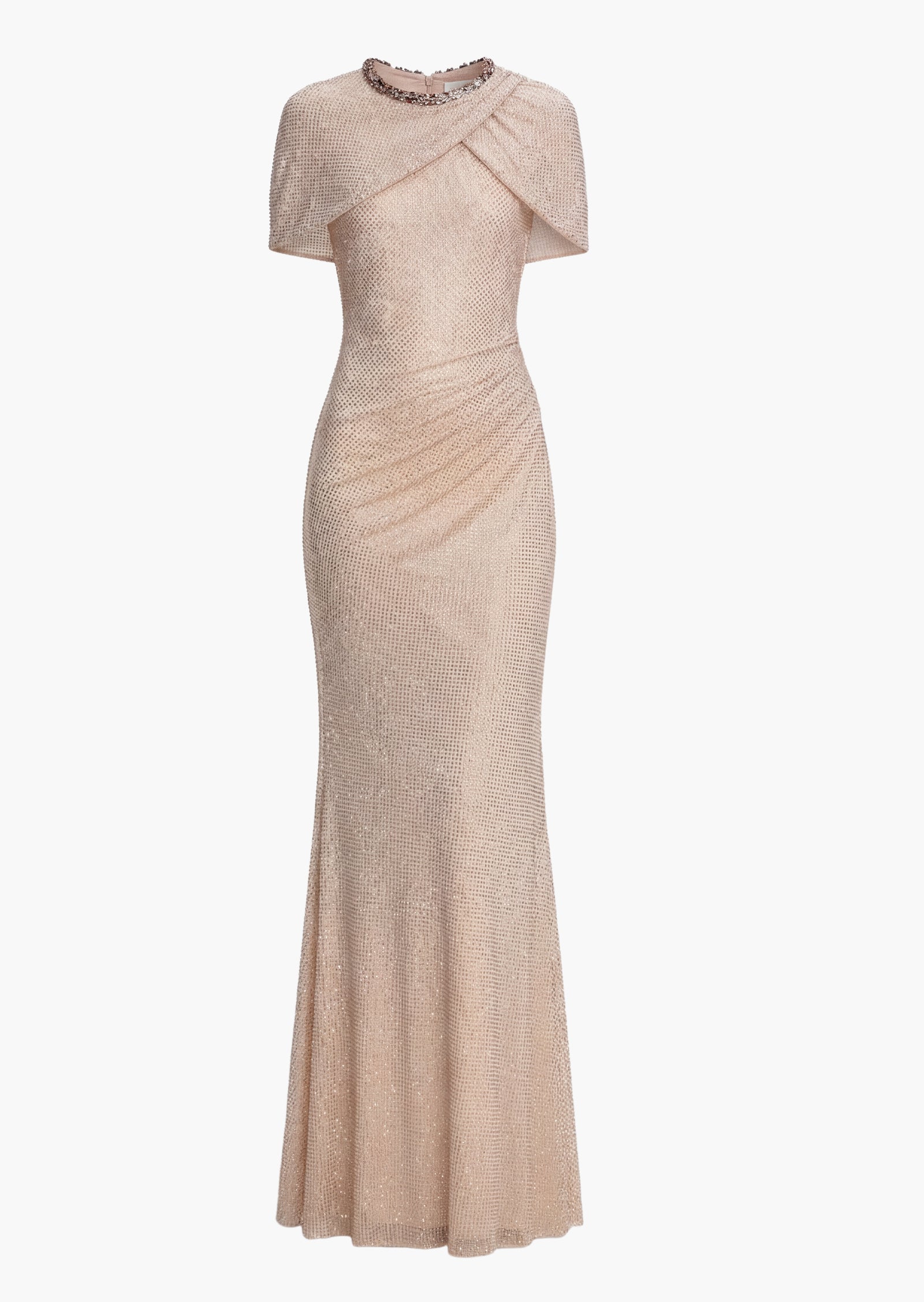 Midikleid in A-Linie mit Blumenmuster und Laternenärmeln