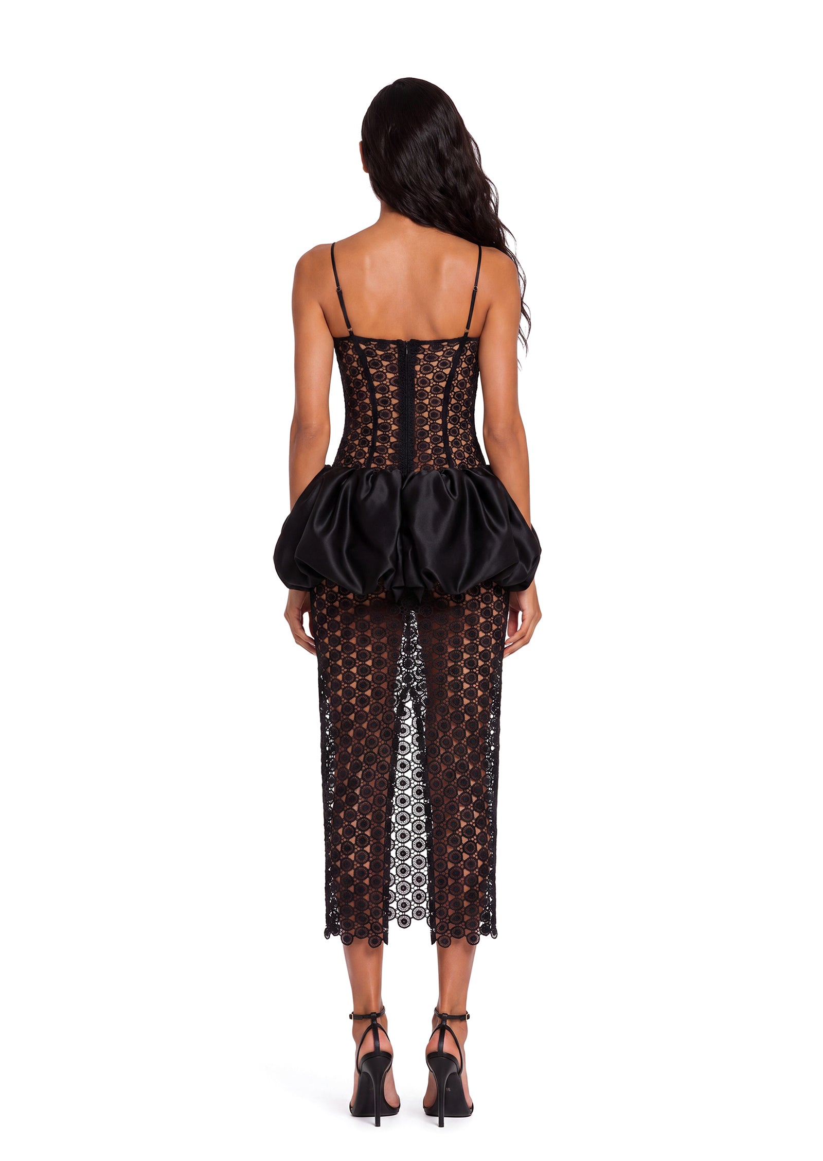 Baxter Balloon Dress In Black