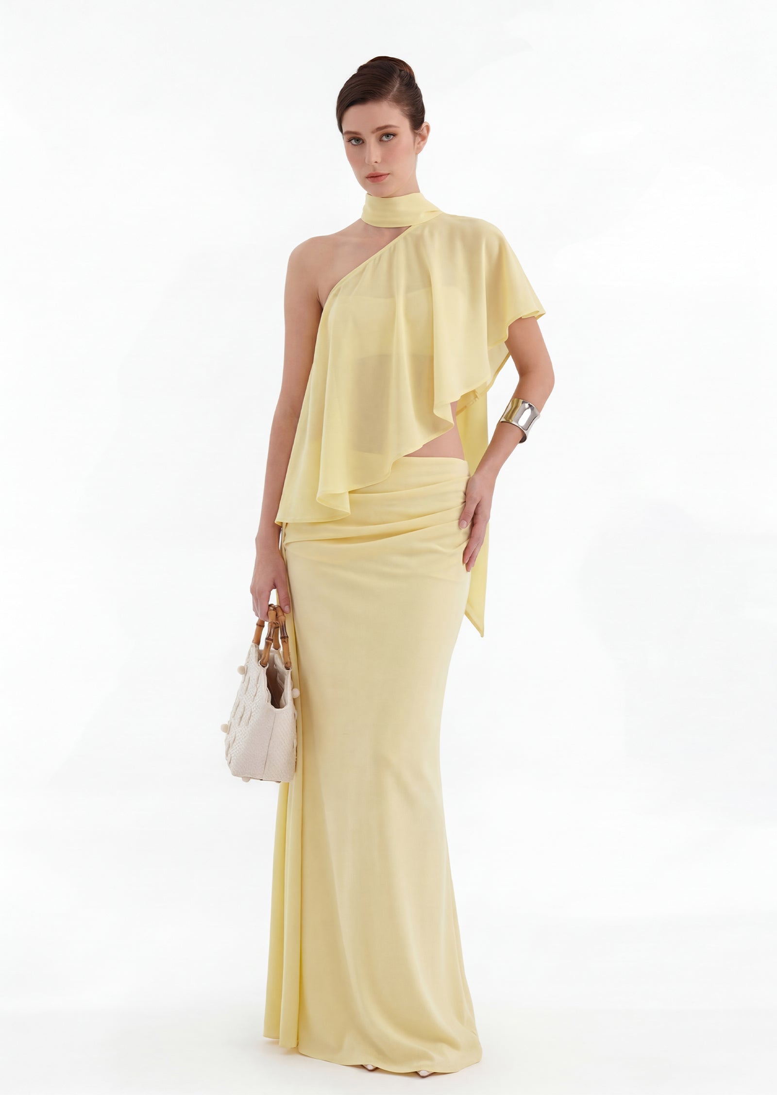 Daffodil Three-Piece Dress In Yellow