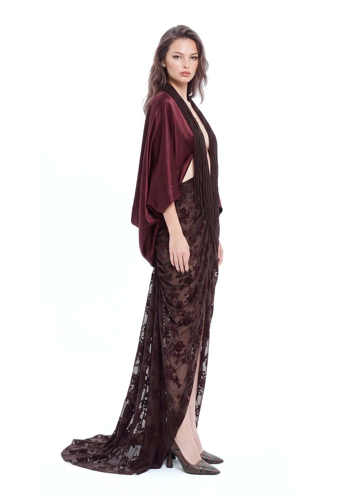 Kaiha Open Back Velvet Maxi Dress