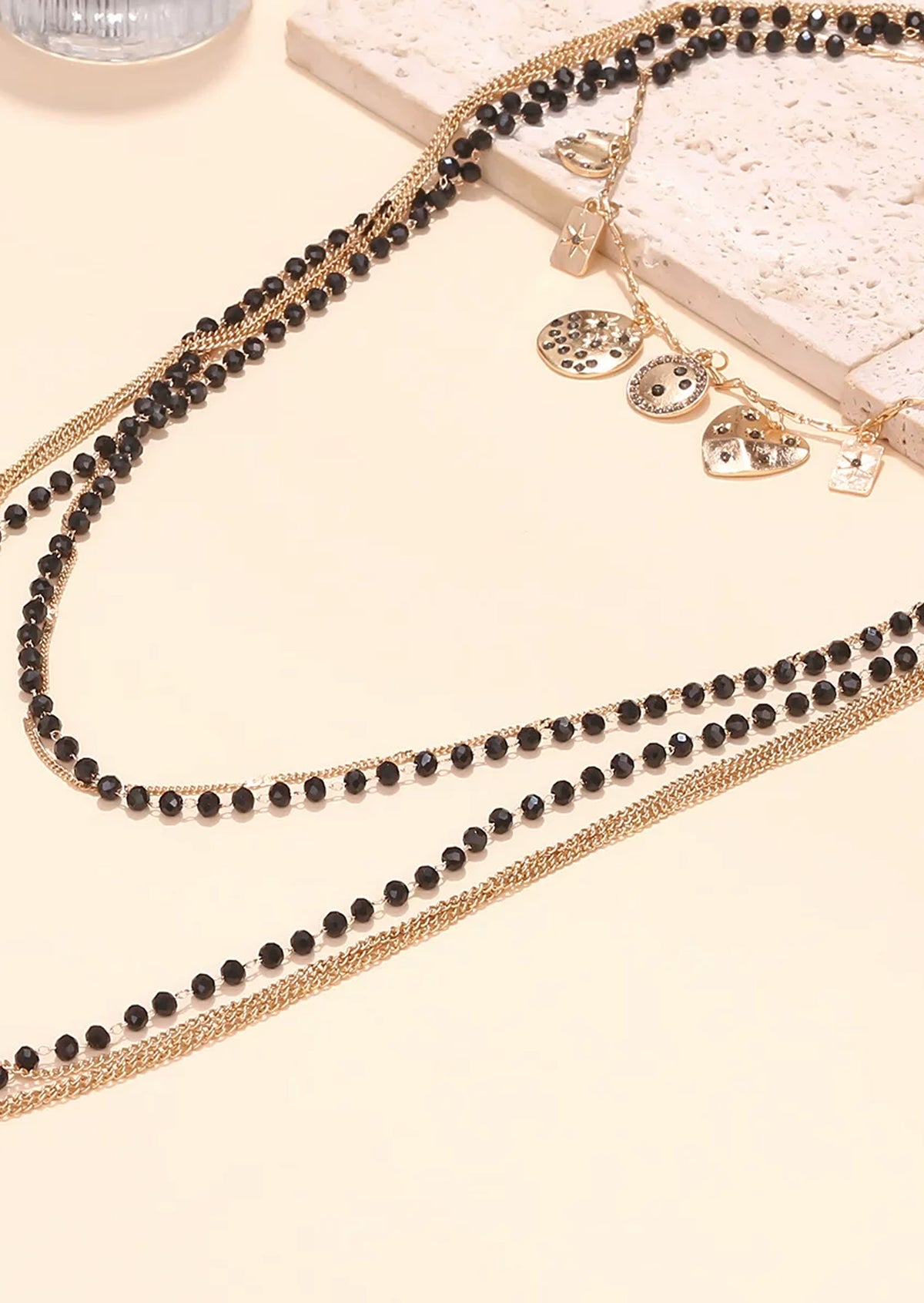 Zarola Multi Strand Beaded Necklace