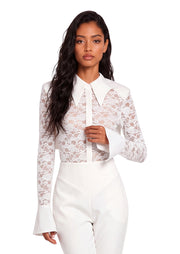 Aaliyah Bell Sleeve Lace Top