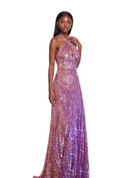Jae Open Back Maxi Dress In Pink