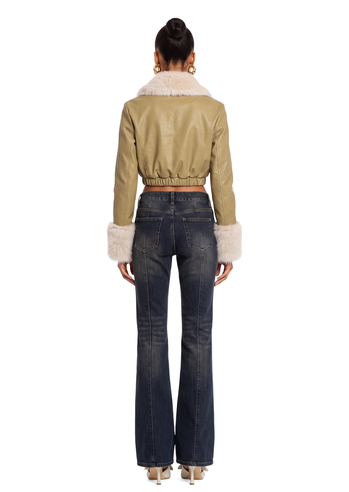 Aaltje Pu Leather Jacket