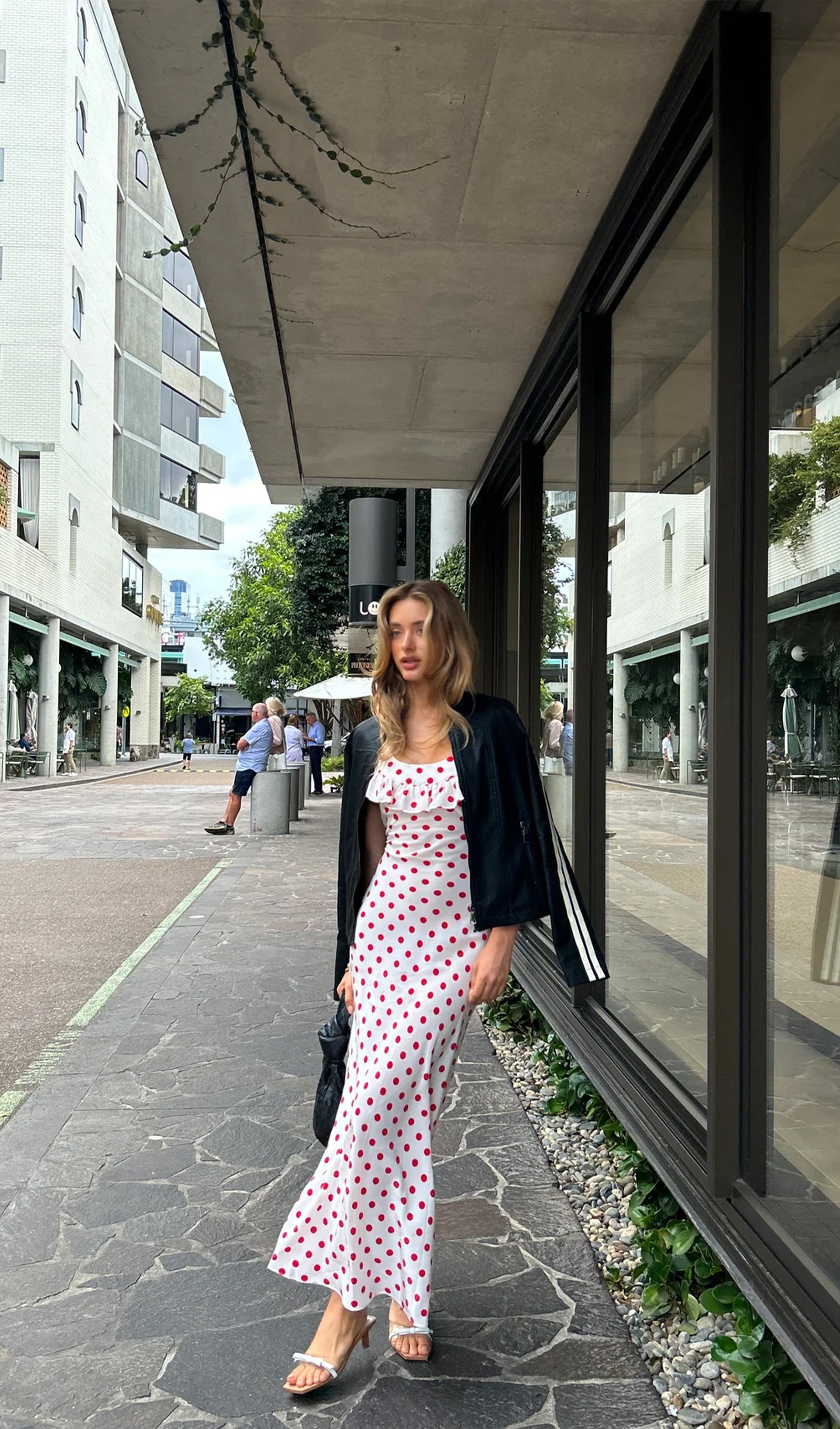 Polka Dot Maxi Dress