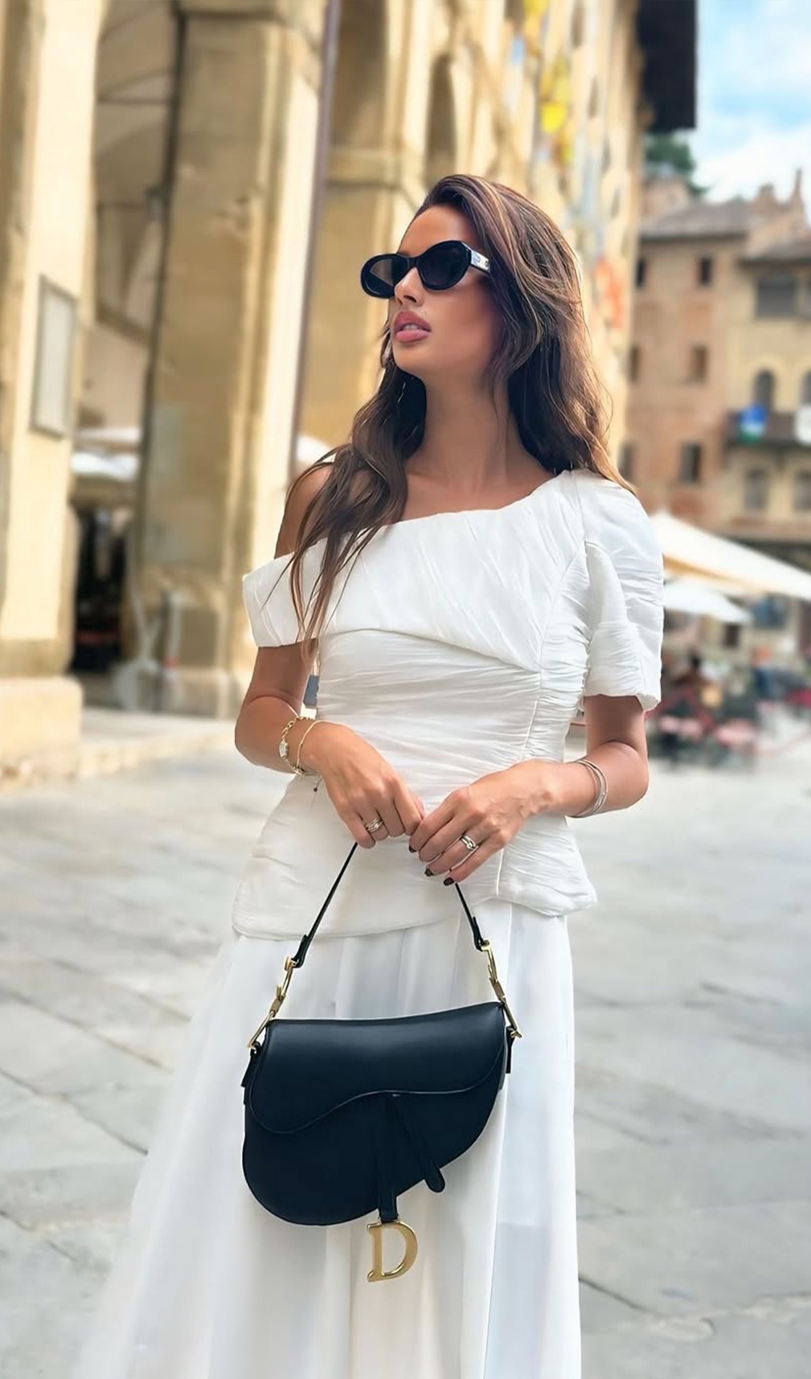 White Two Piece Pant Suit