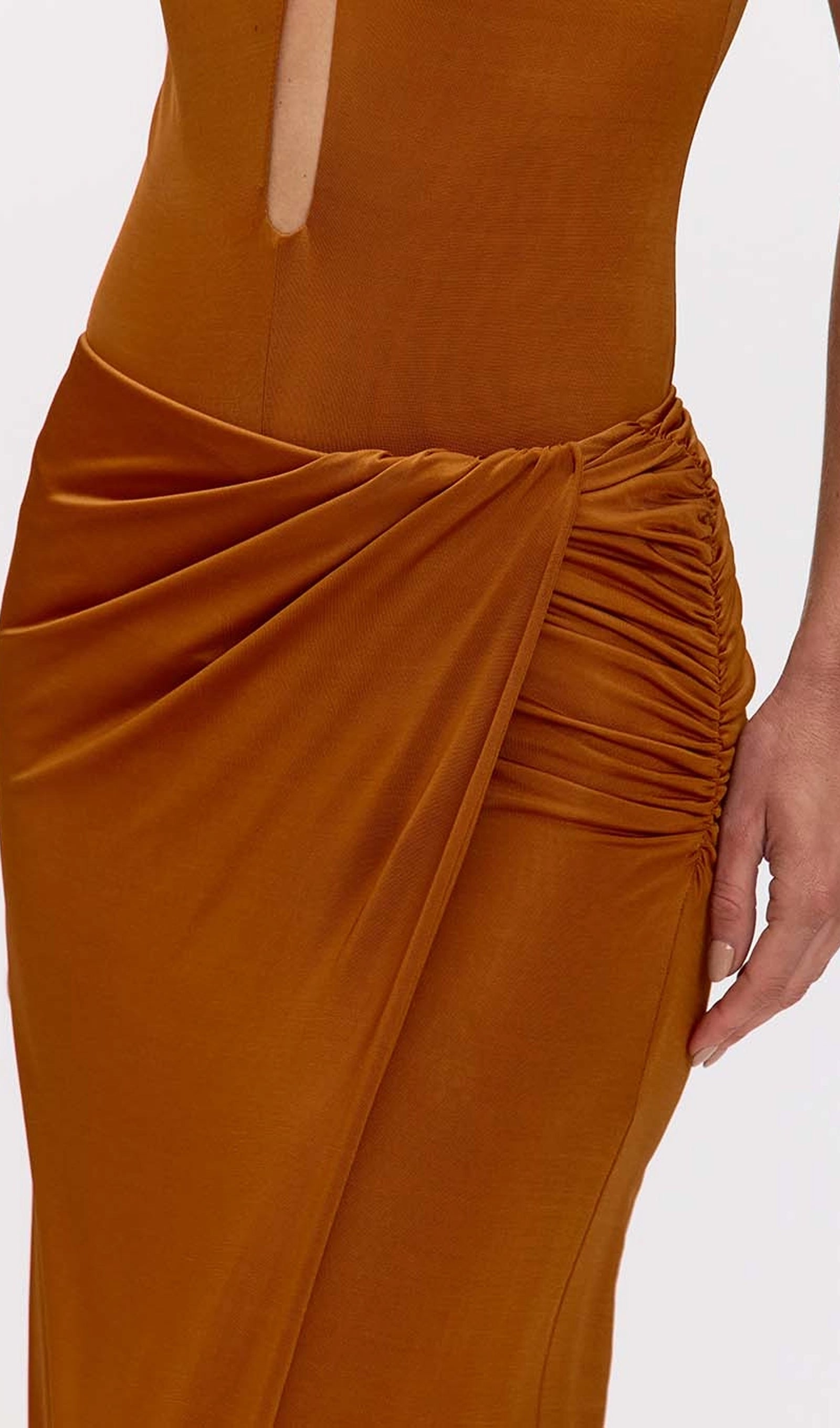 Midikleid in A-Linie mit Blumenmuster und Laternenärmeln