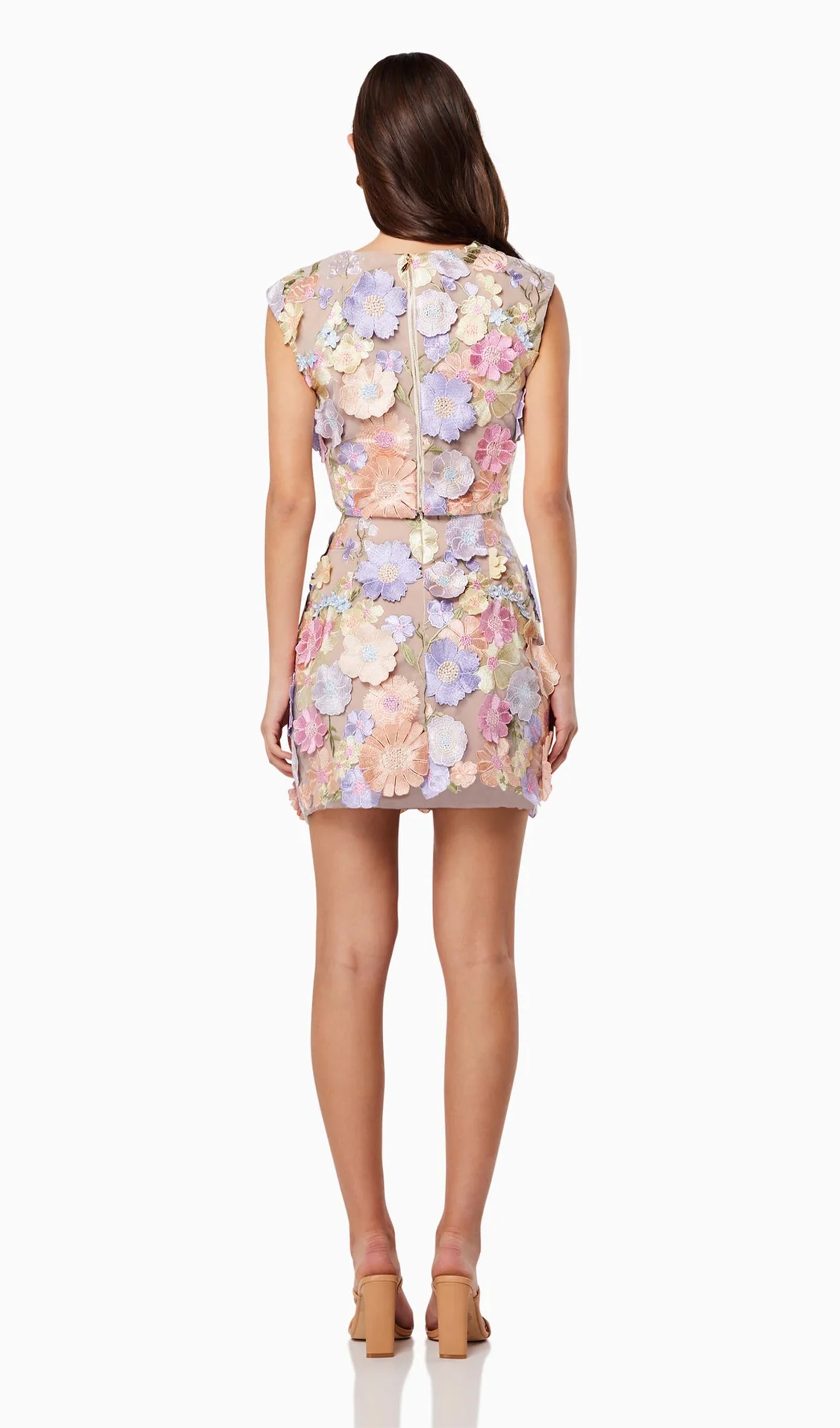 Floral Embroidered Mini Skirt Sets