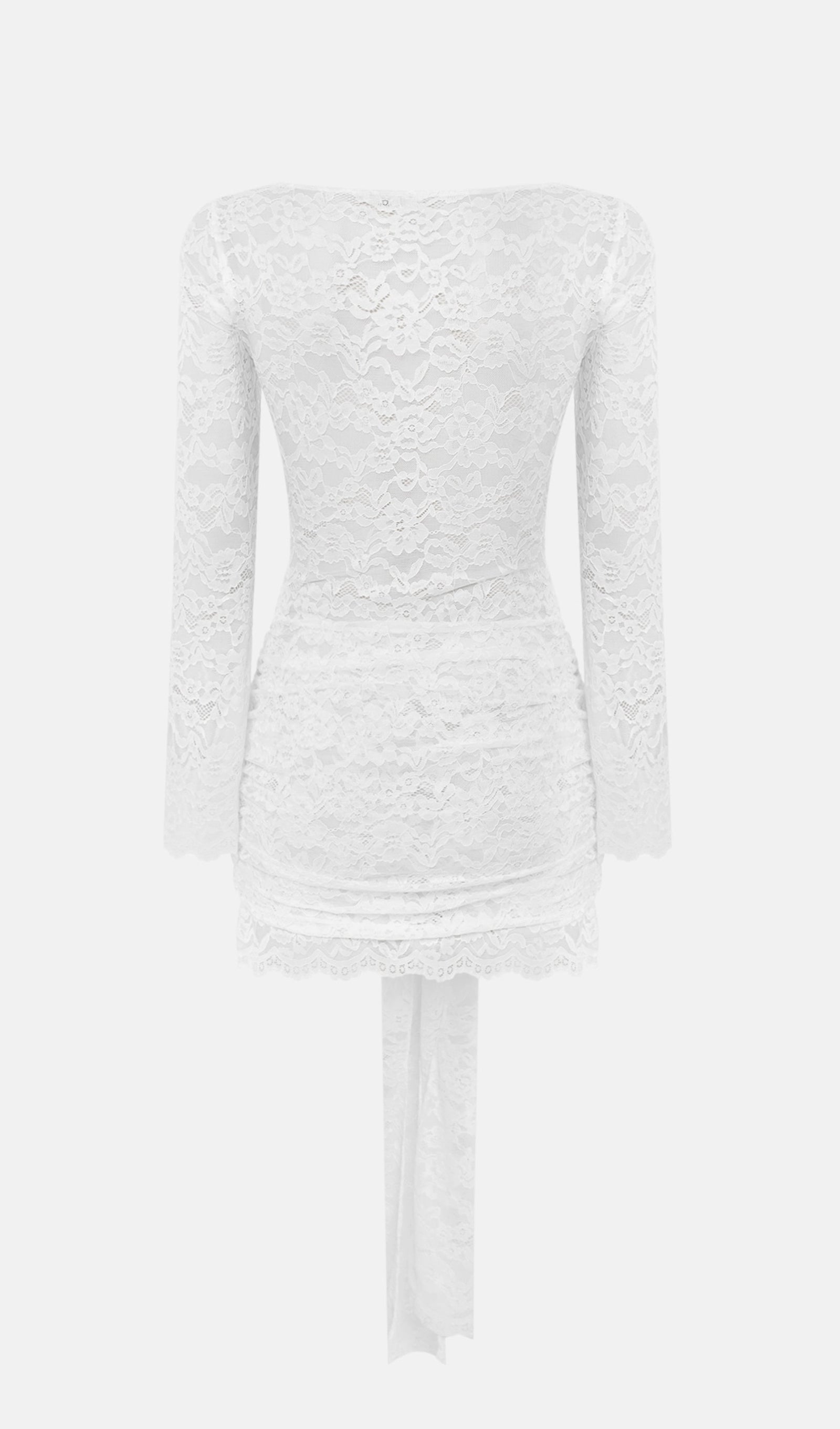 Midikleid in A-Linie mit Blumenmuster und Laternenärmeln
