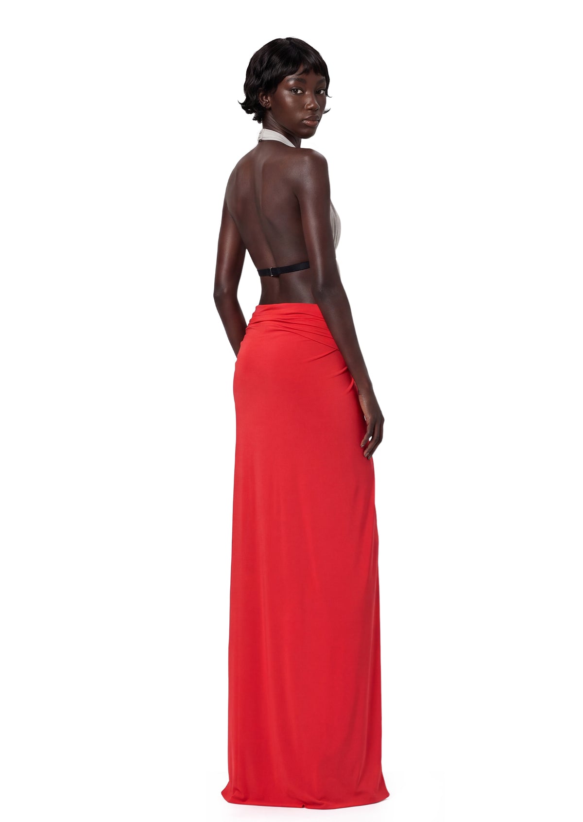 Zareb Halter Neck Backless Maxi Dress