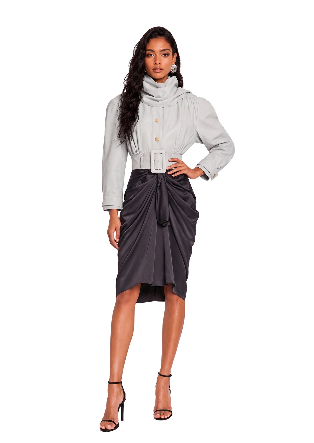 Balaniki Cropped Long Sleeve Jacket