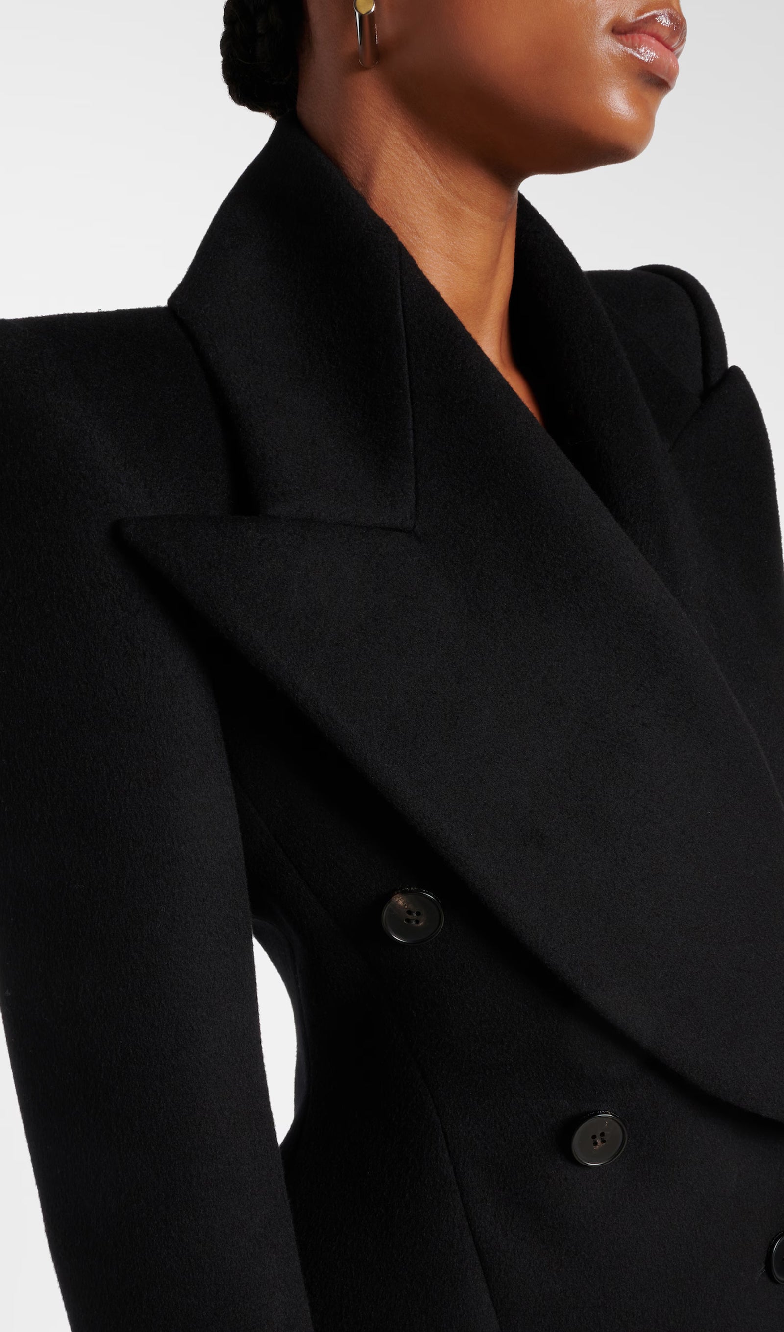 Midikleid in A-Linie mit Blumenmuster und Laternenärmeln