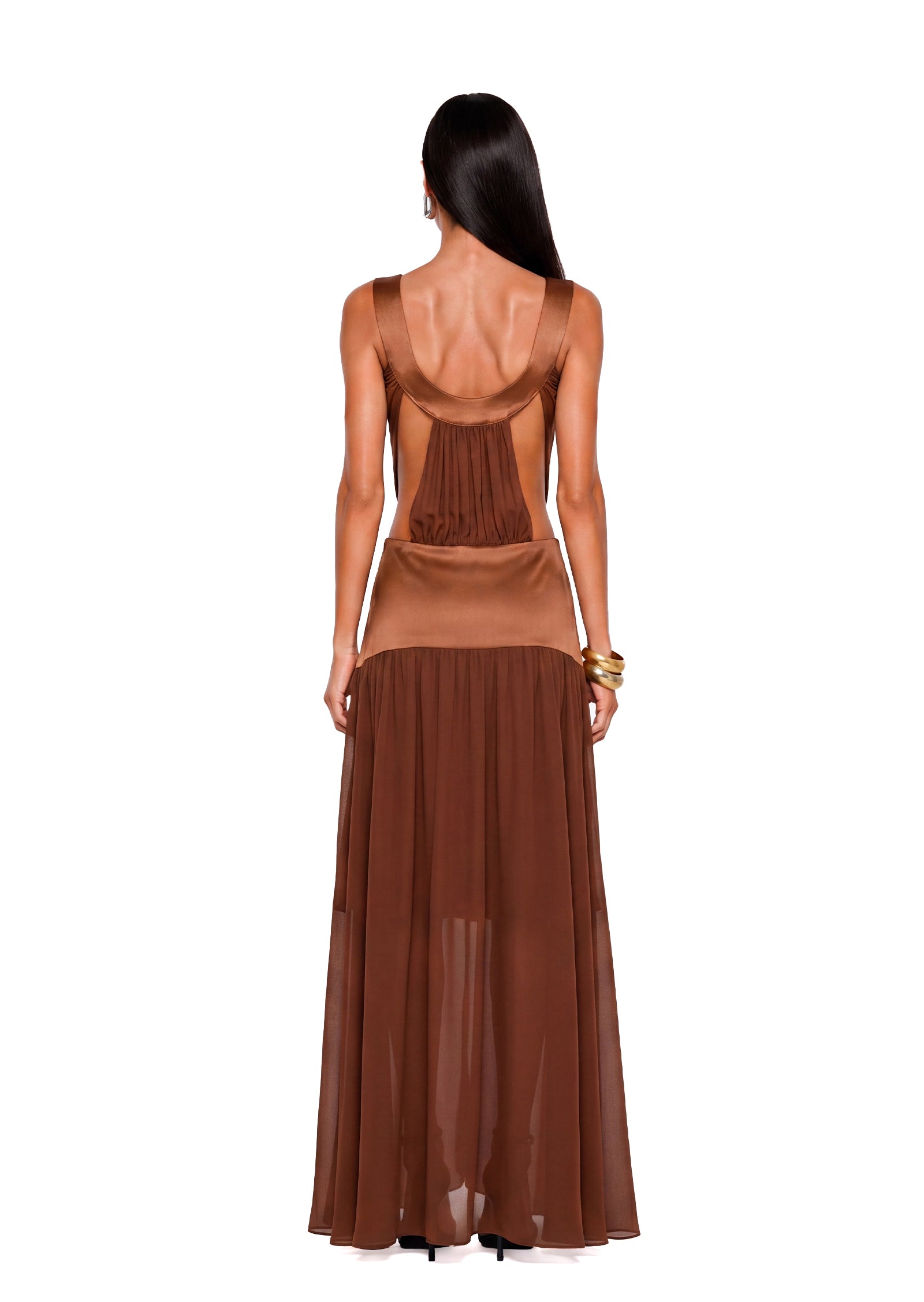 Xanthus Hollow Out Sleeveless Maxi Dress