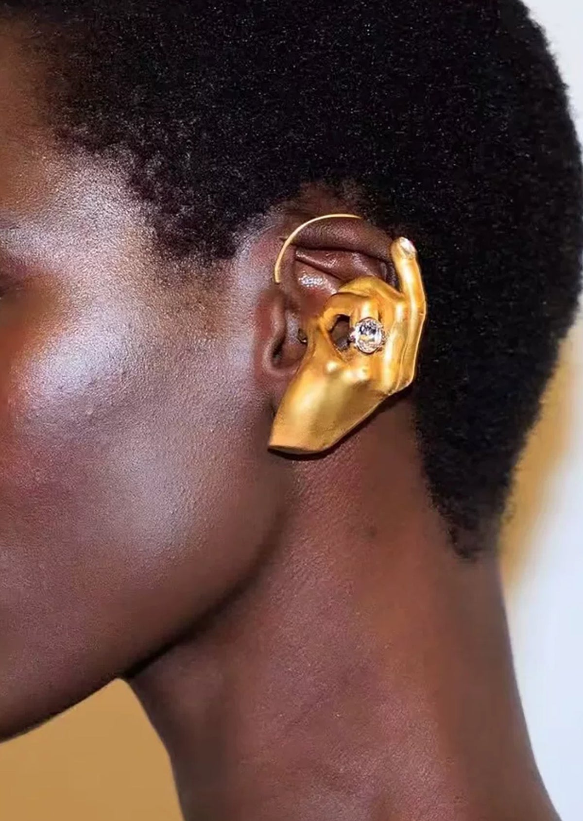 Edana Palm Inlaid Ear Cuff