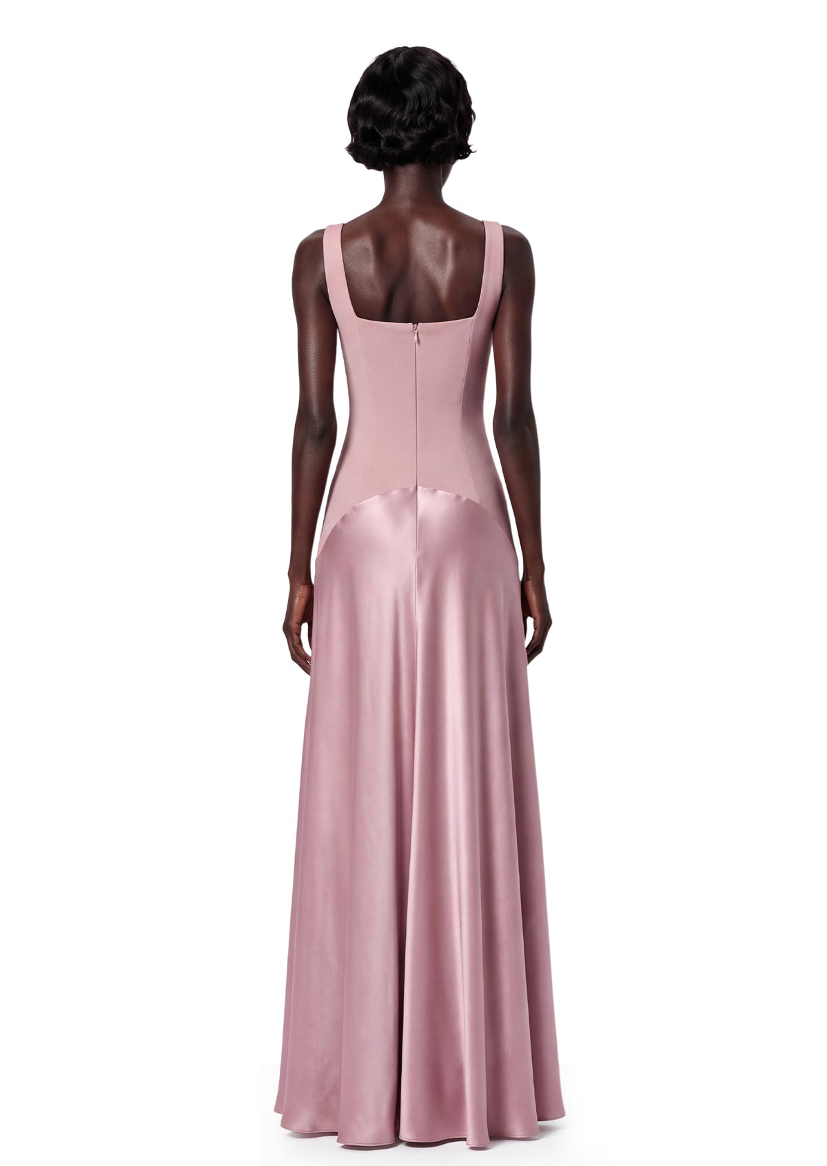 Midikleid in A-Linie mit Blumenmuster und Laternenärmeln