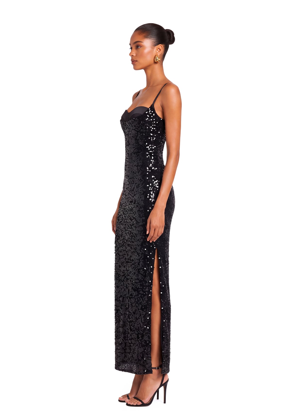 Gagenia Sequin Sleeveless Maxi Dress