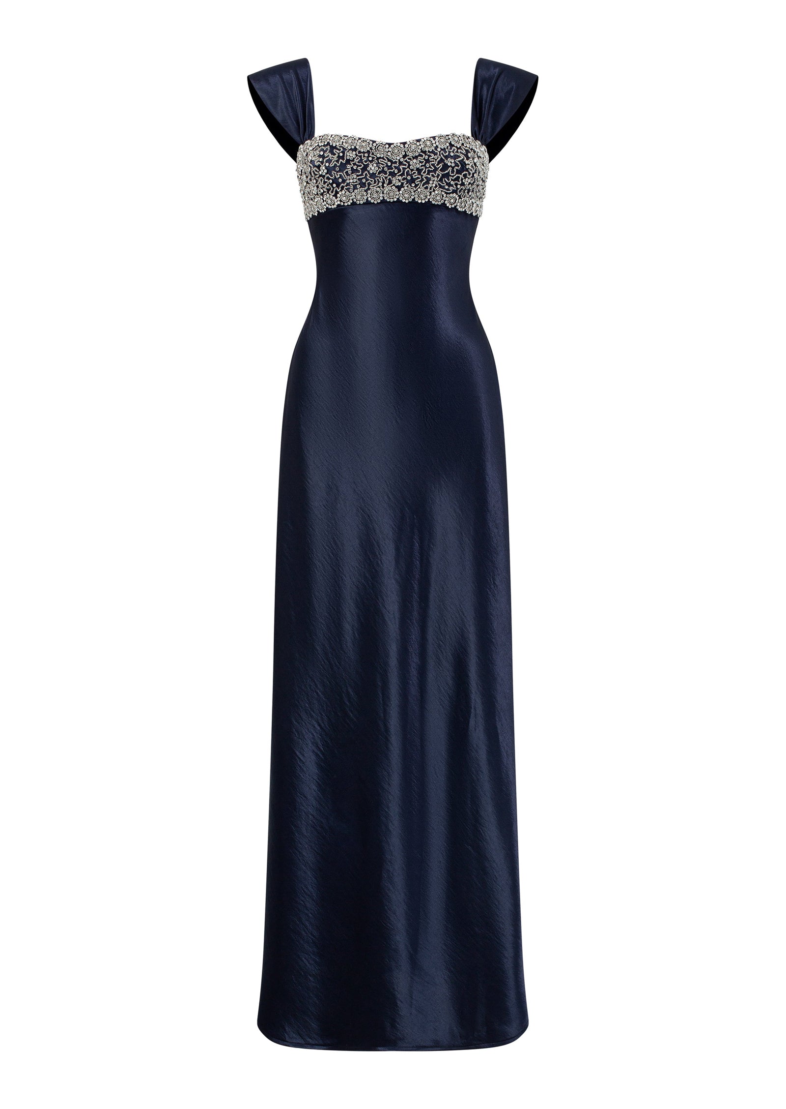 Midikleid in A-Linie mit Blumenmuster und Laternenärmeln