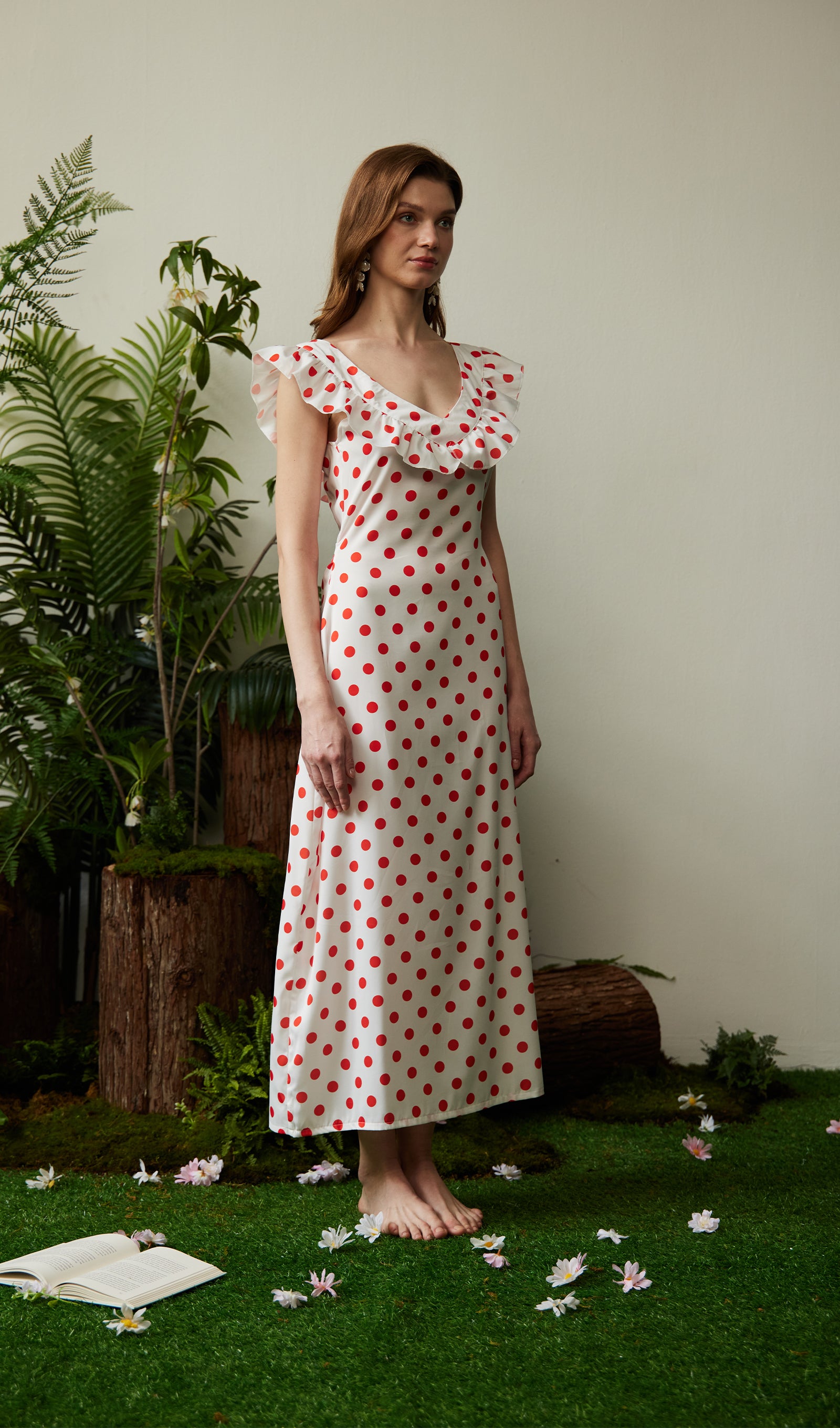 Polka Dot Maxi Dress