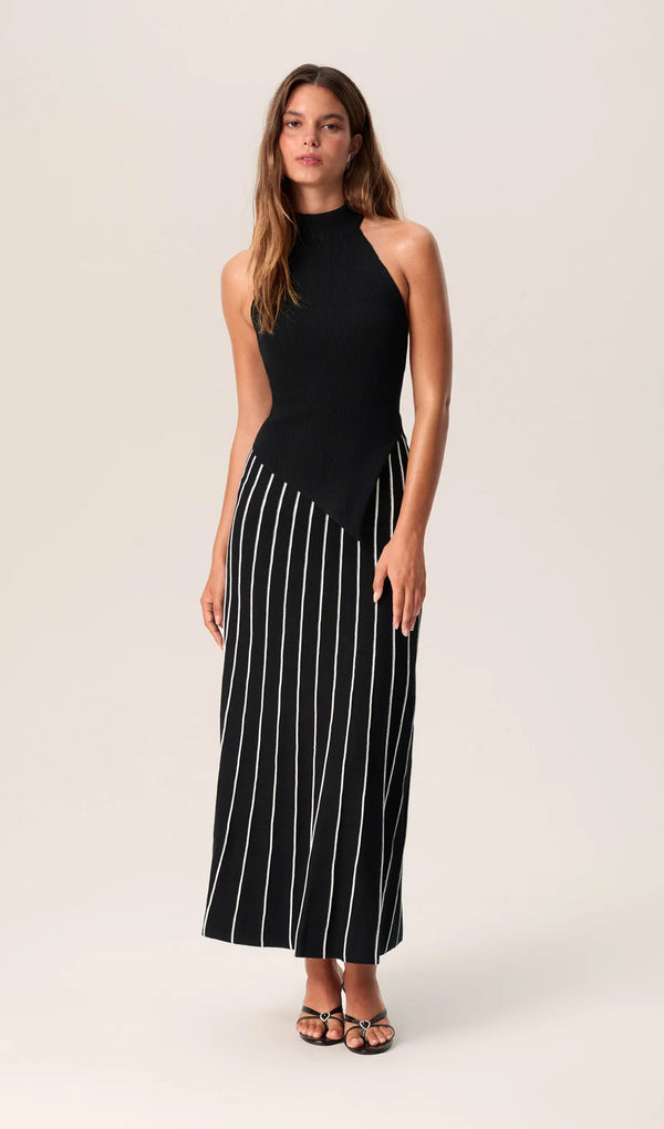 Two-Piece Halterneck Midi Dress