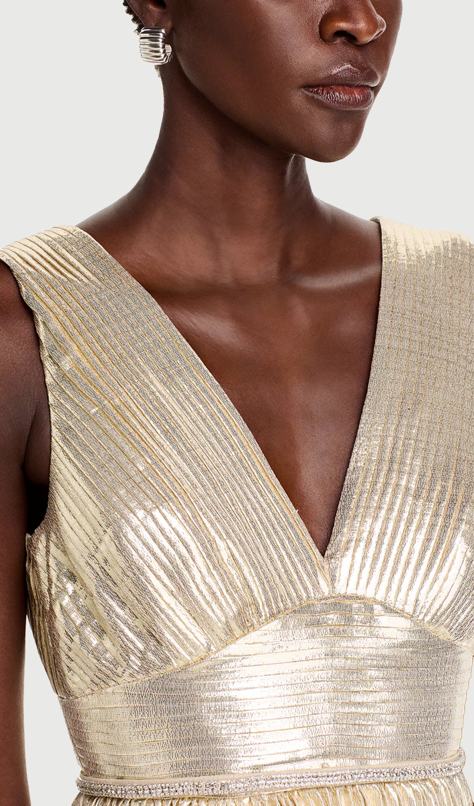 Midikleid in A-Linie mit Blumenmuster und Laternenärmeln