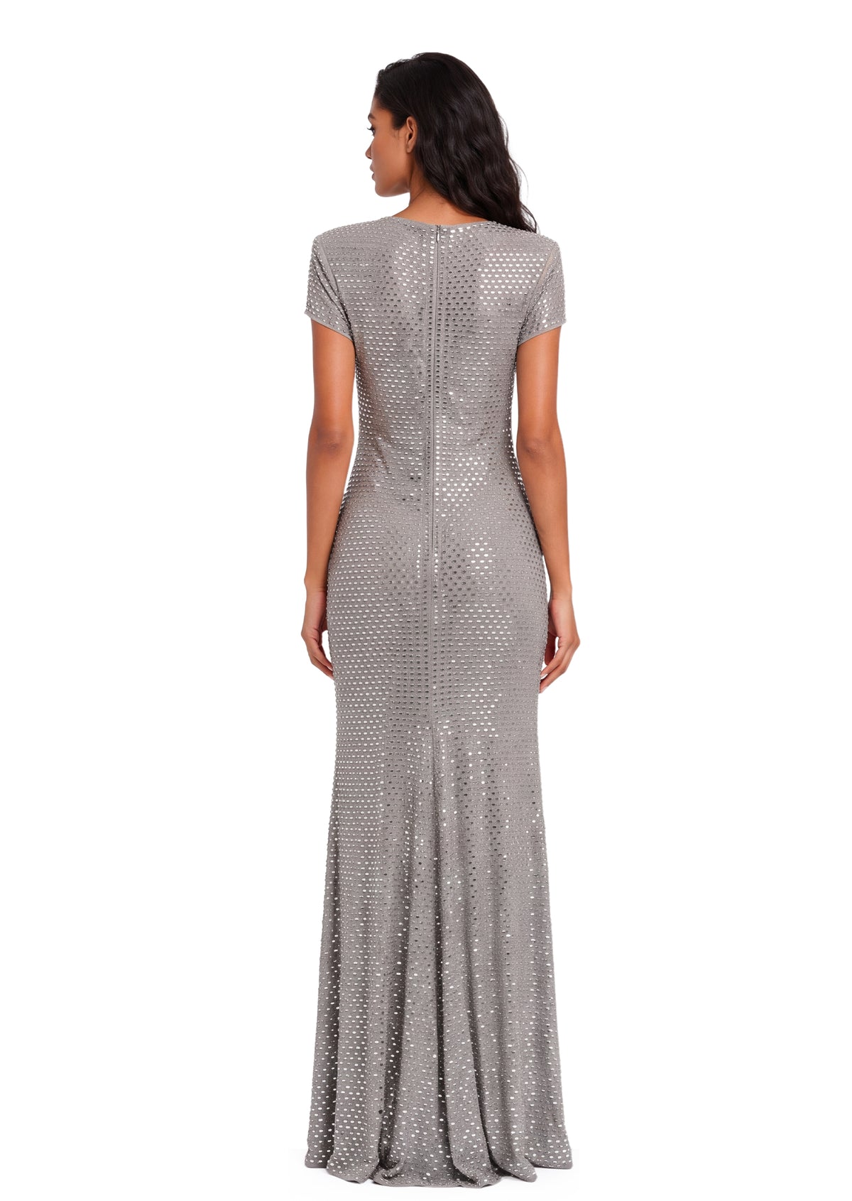 Eara Short Sleeve Sequin Maxi Dress