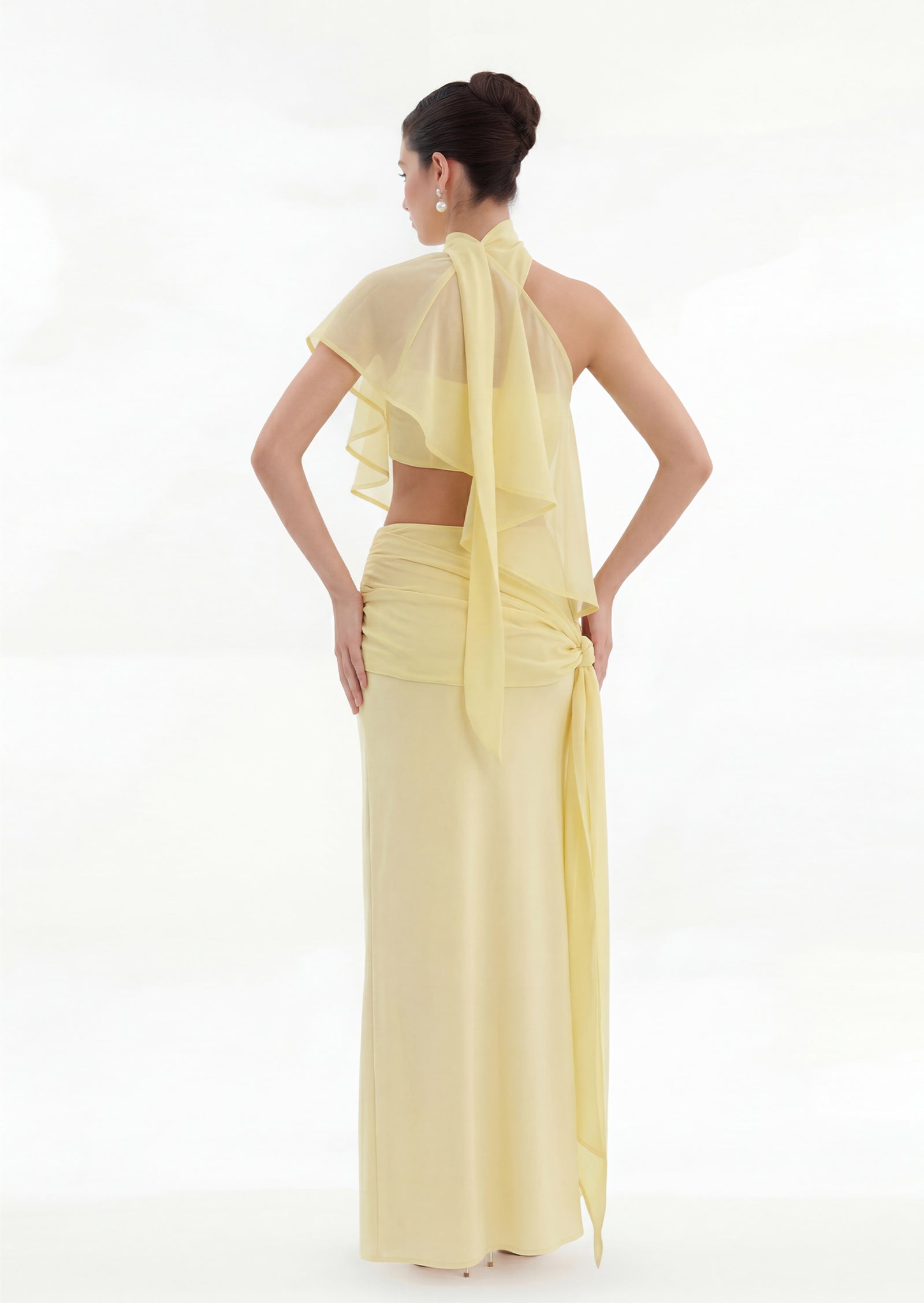 Daffodil Three-Piece Dress In Yellow