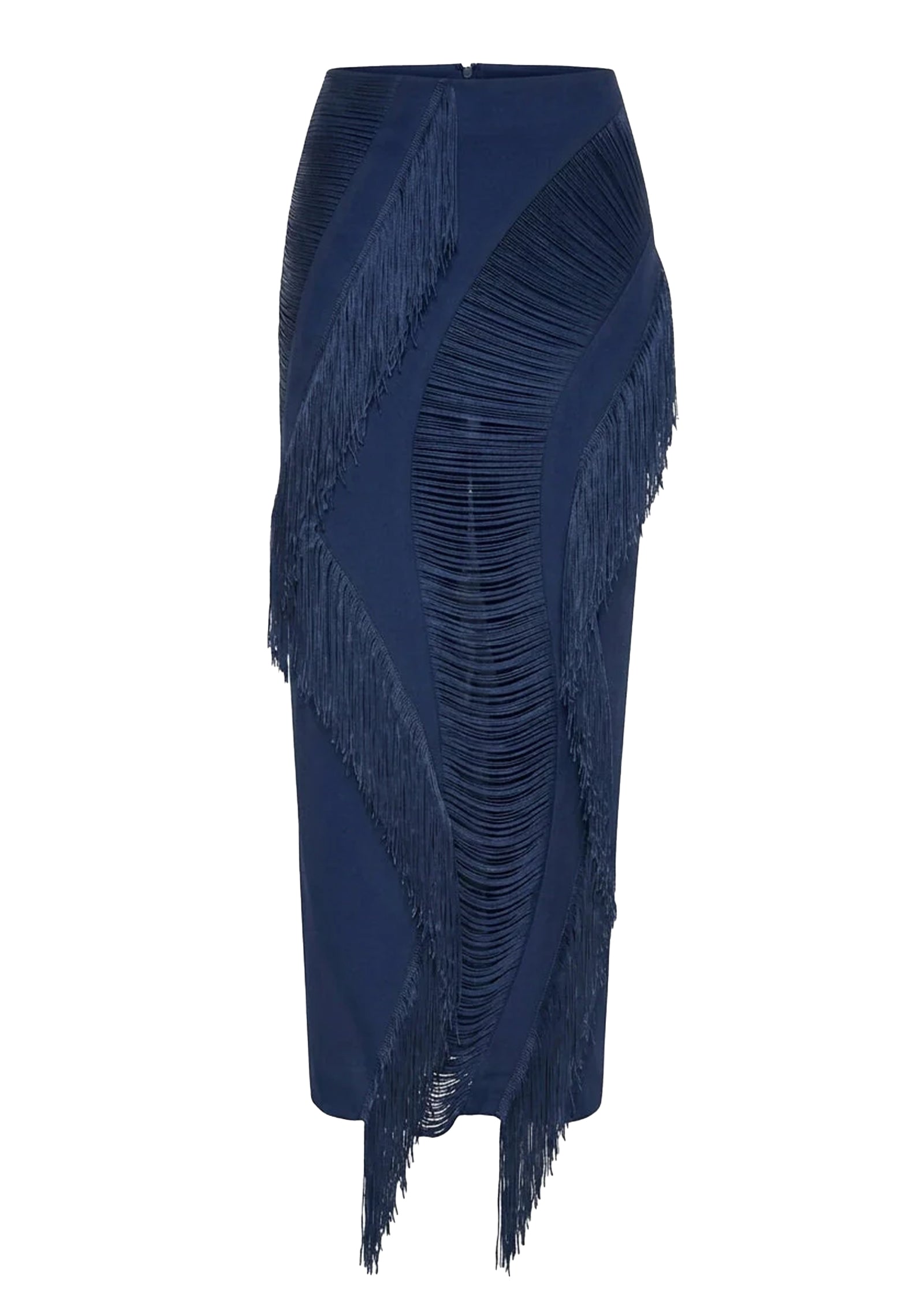 Midikleid in A-Linie mit Blumenmuster und Laternenärmeln