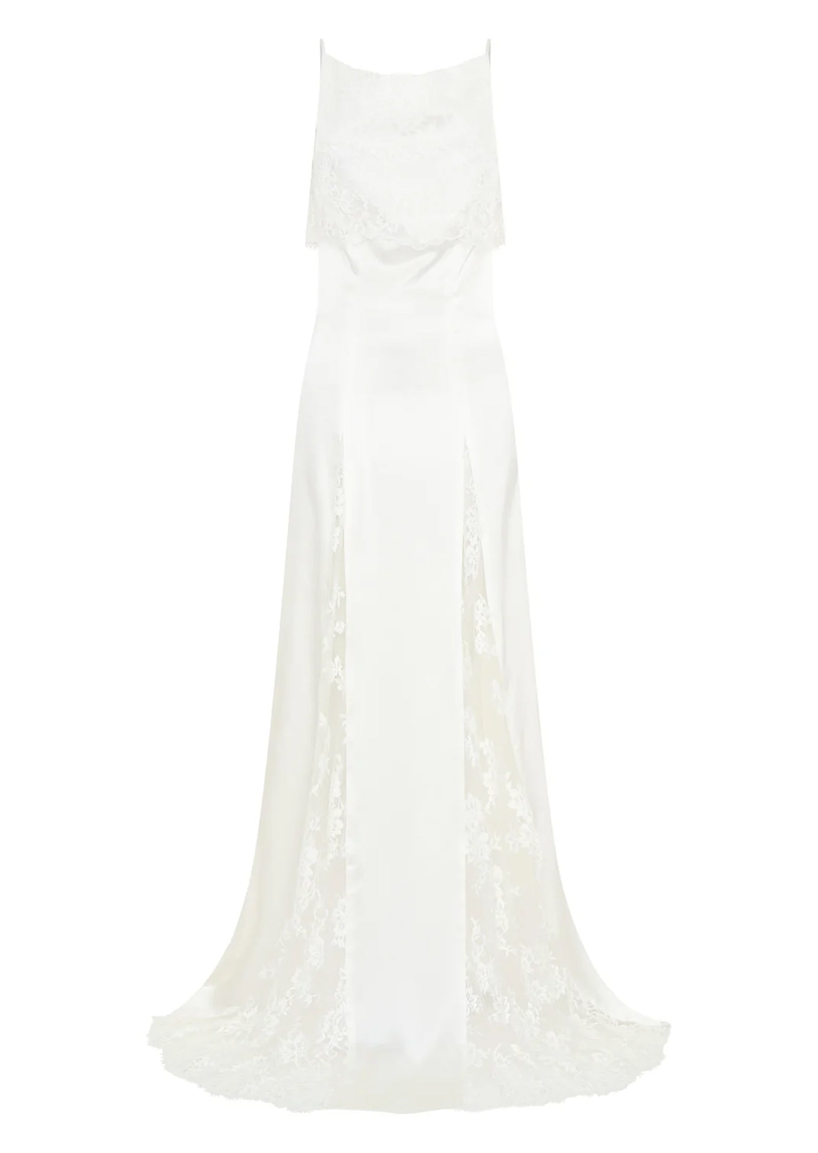 Rosa Open Back Lace Maxi Dress In White