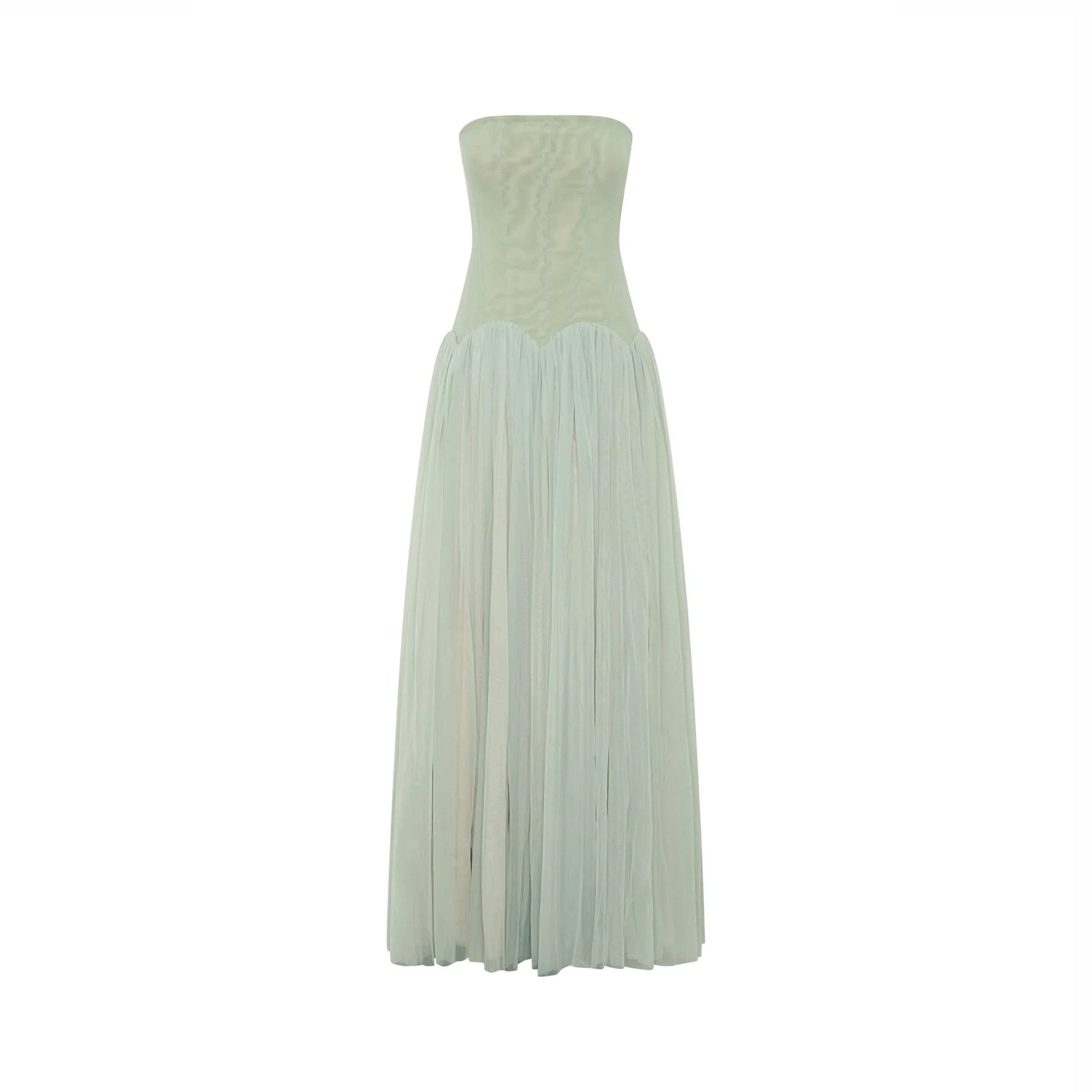 Midikleid in A-Linie mit Blumenmuster und Laternenärmeln