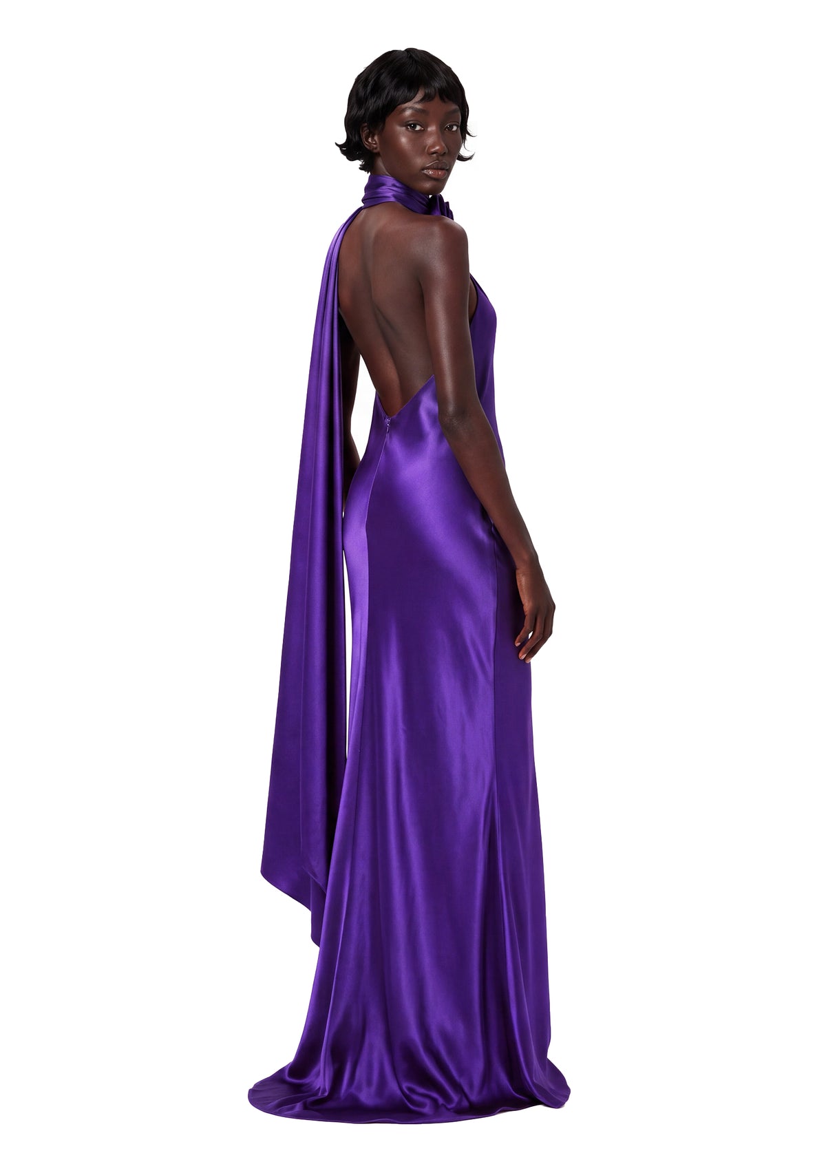 Midikleid in A-Linie mit Blumenmuster und Laternenärmeln