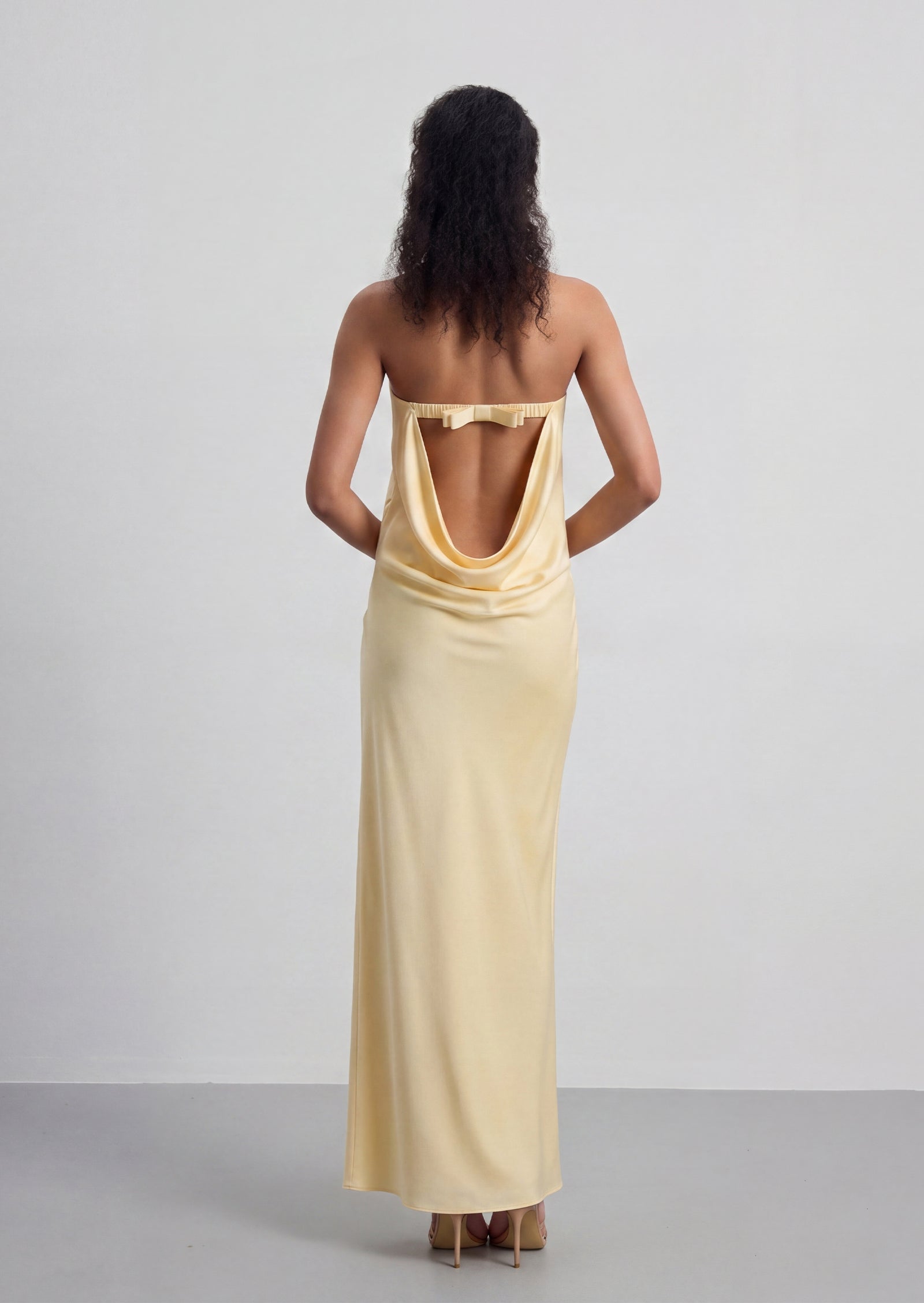 Tutti Off Shoulder Maxi Dress In Yellow