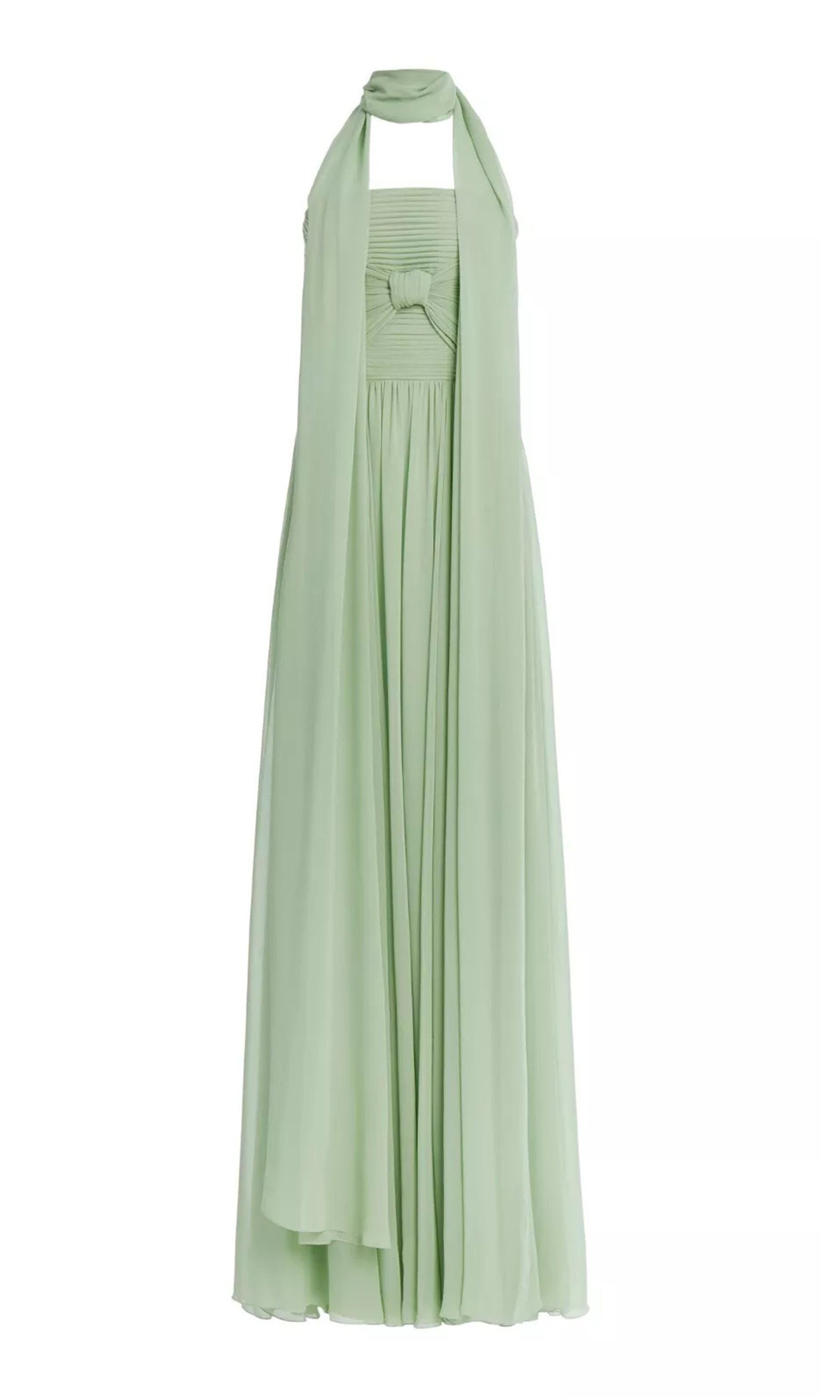 Midikleid in A-Linie mit Blumenmuster und Laternenärmeln