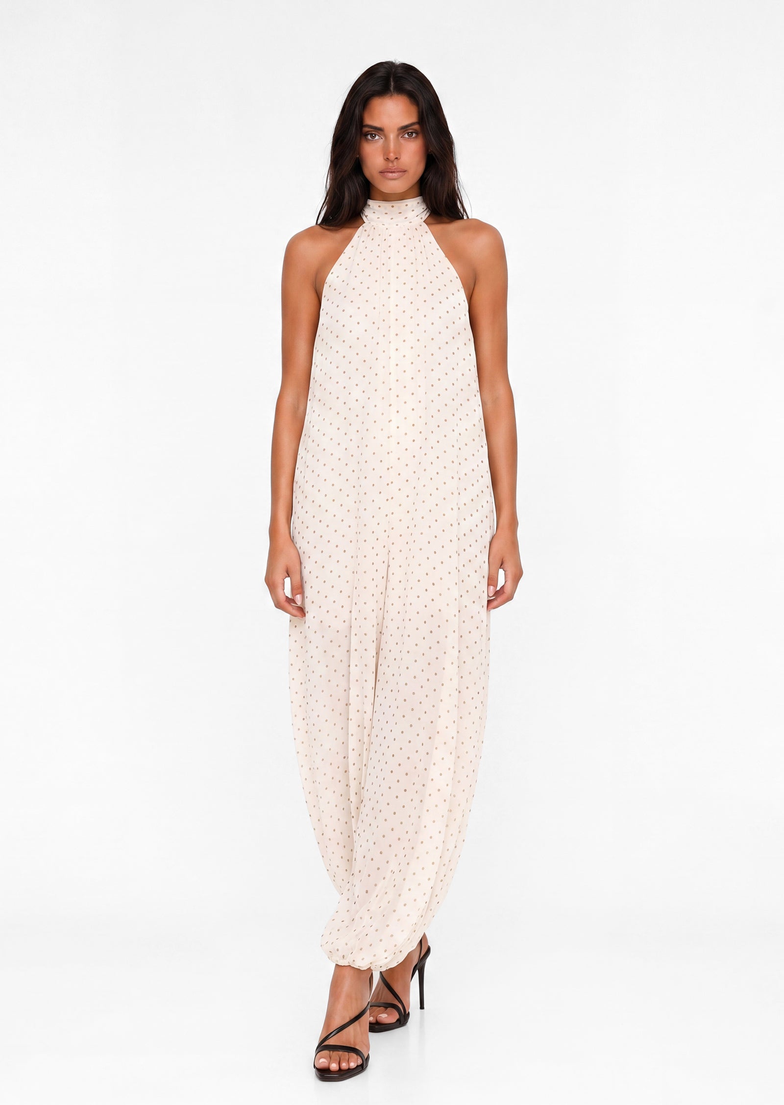 Abeytu Chiffon Balloon Jumpsuit