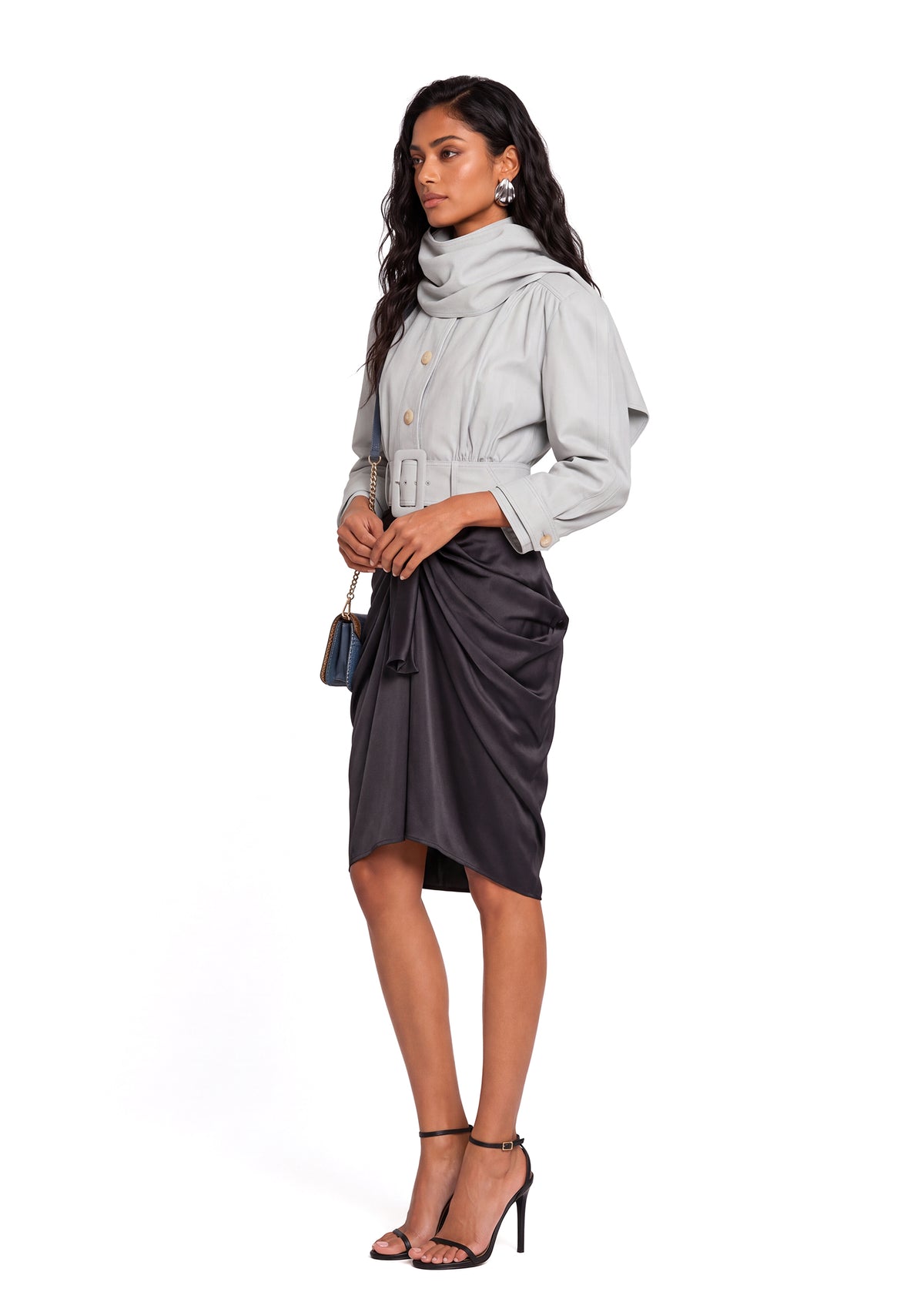 Balaniki Cropped Long Sleeve Jacket