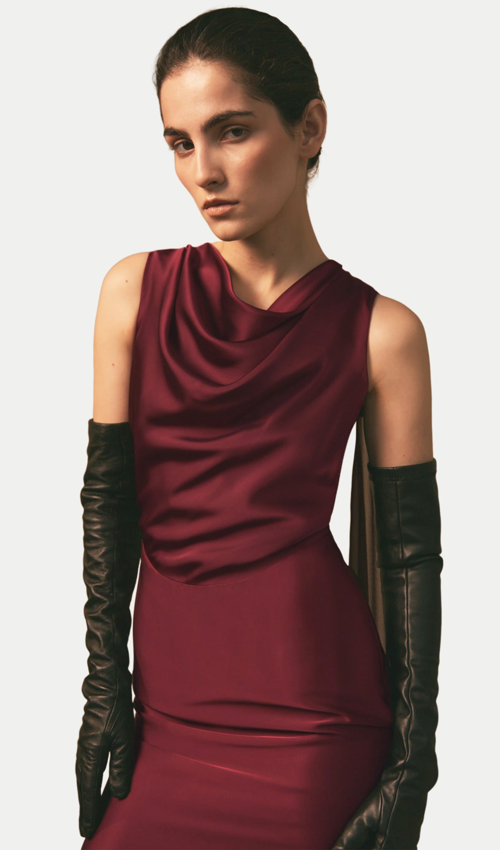 Midikleid in A-Linie mit Blumenmuster und Laternenärmeln