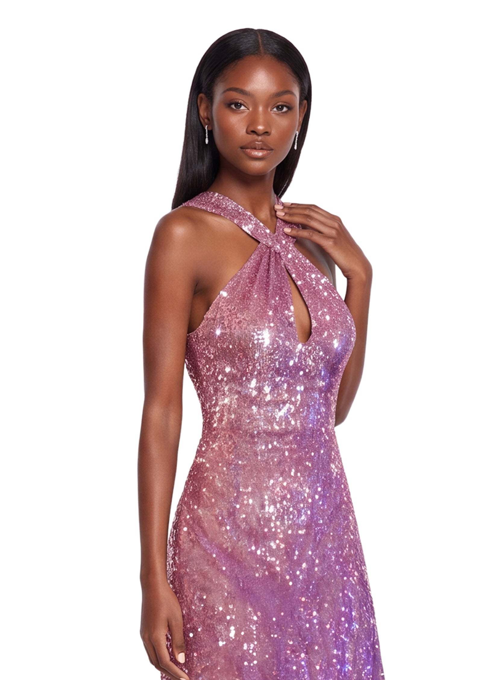 Jae Open Back Maxi Dress In Pink